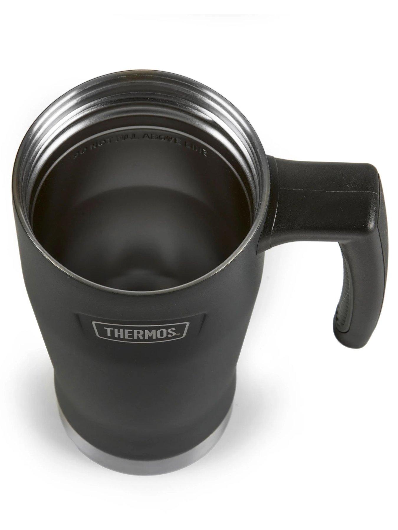 Image 4 of 6 of Thermos Icon Series Stainless Steel Travel Mug 470ml Granite Black