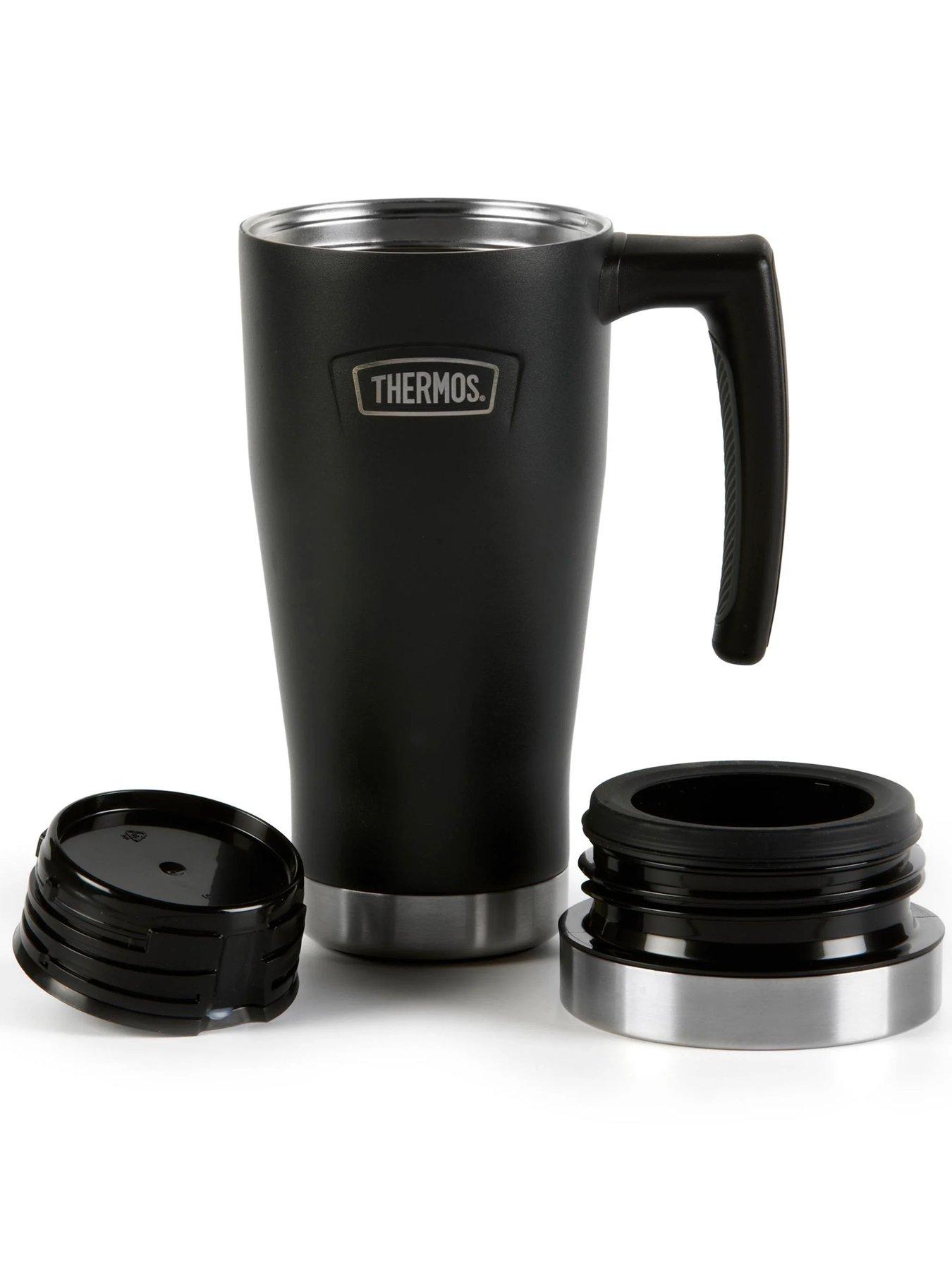 Image 6 of 6 of Thermos Icon Series Stainless Steel Travel Mug 470ml Granite Black