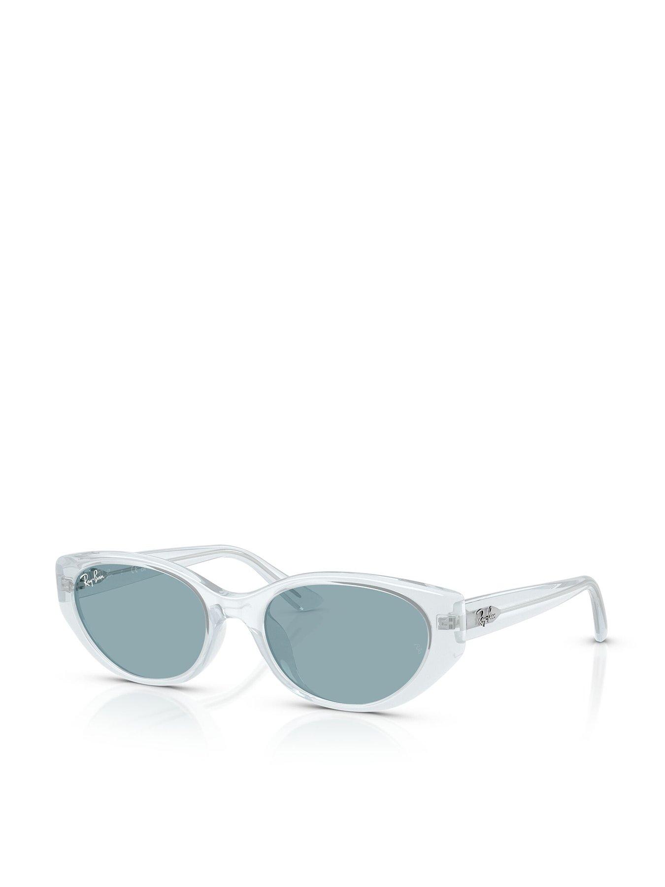 Ray-Ban 0RB4457D Sunglasses - Polished Transparent Ice