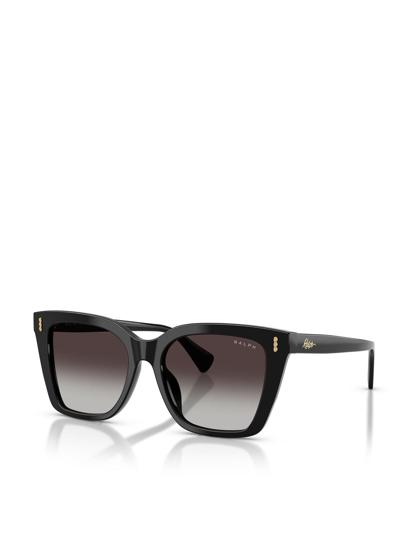 Image 1 of 5 of Ralph Square Sunglasses- Black - 0ra5349u