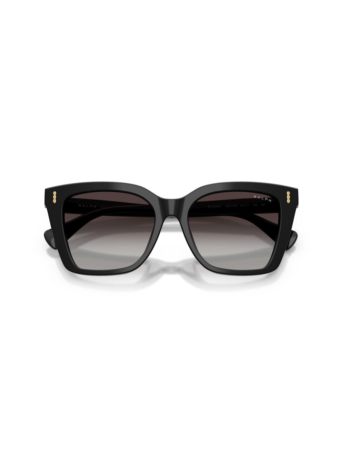 Image 4 of 5 of Ralph Square Sunglasses- Black - 0ra5349u