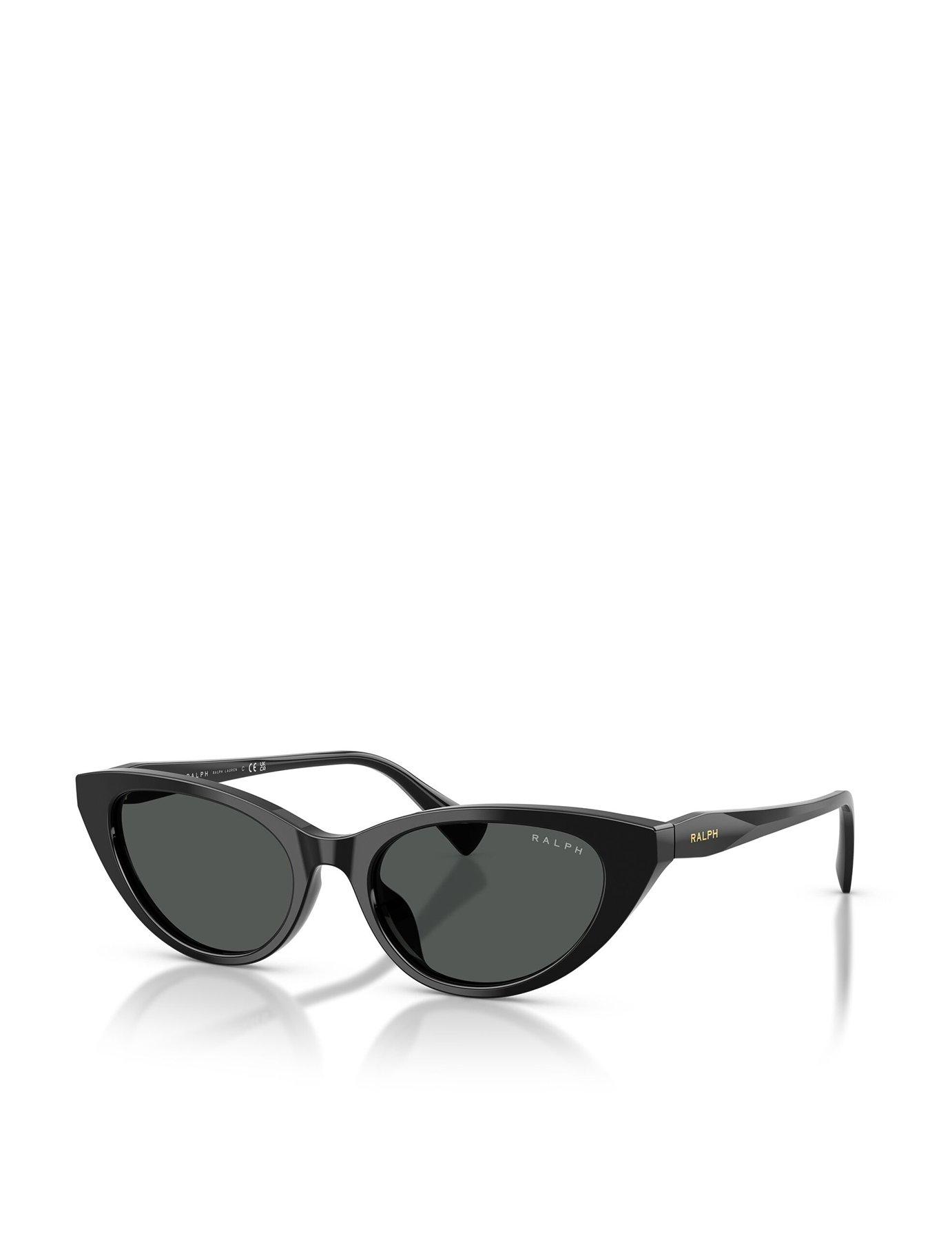 Image 1 of 5 of Ralph Cat Eye Sungnlasses- Black- 0ra5352u