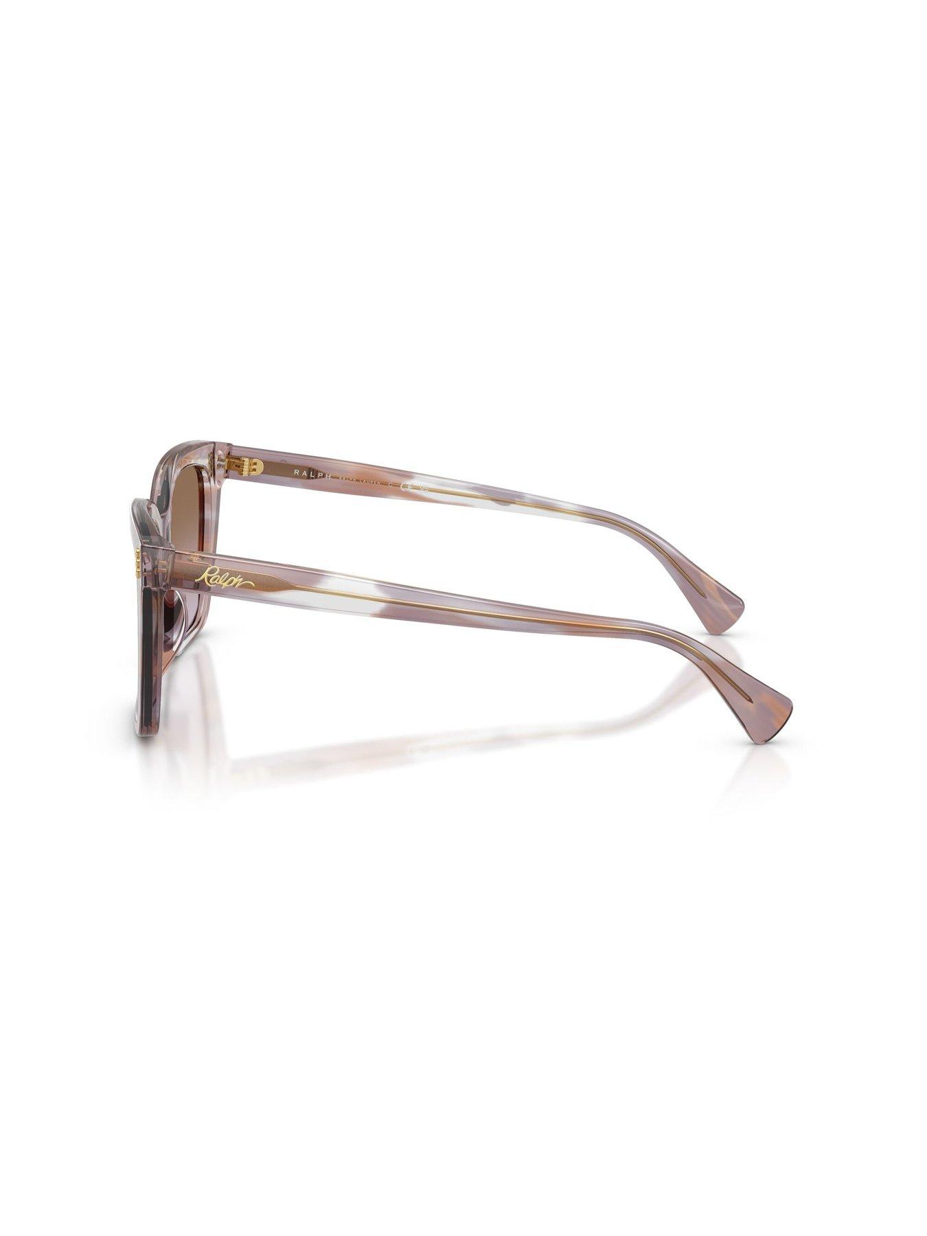  image of ralph-sqaure-sunglasses-with-thick-frame--translucent-print--0ra5348u