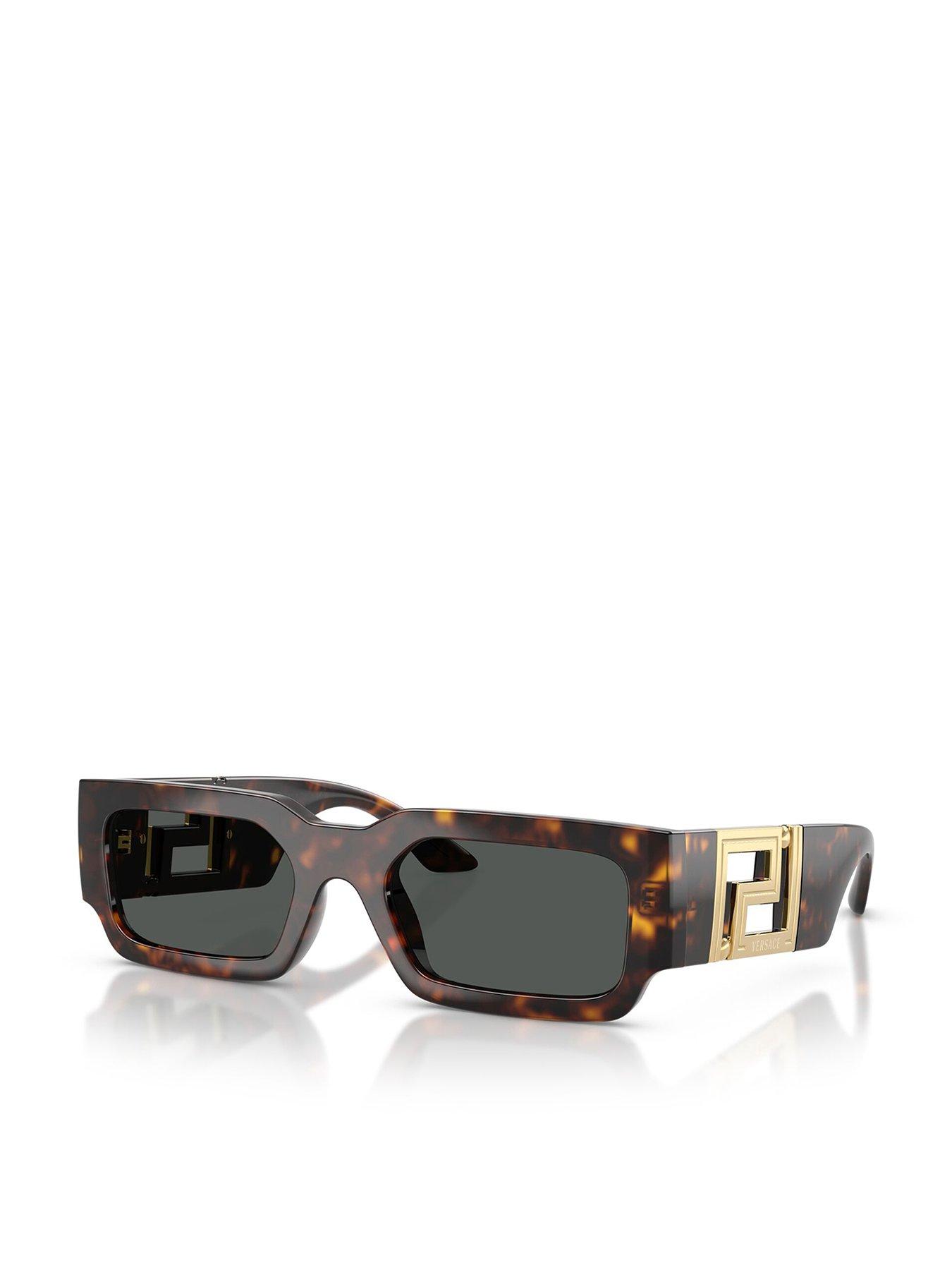 image of versace-thick-frame-versace-sunglasses--dark-havana