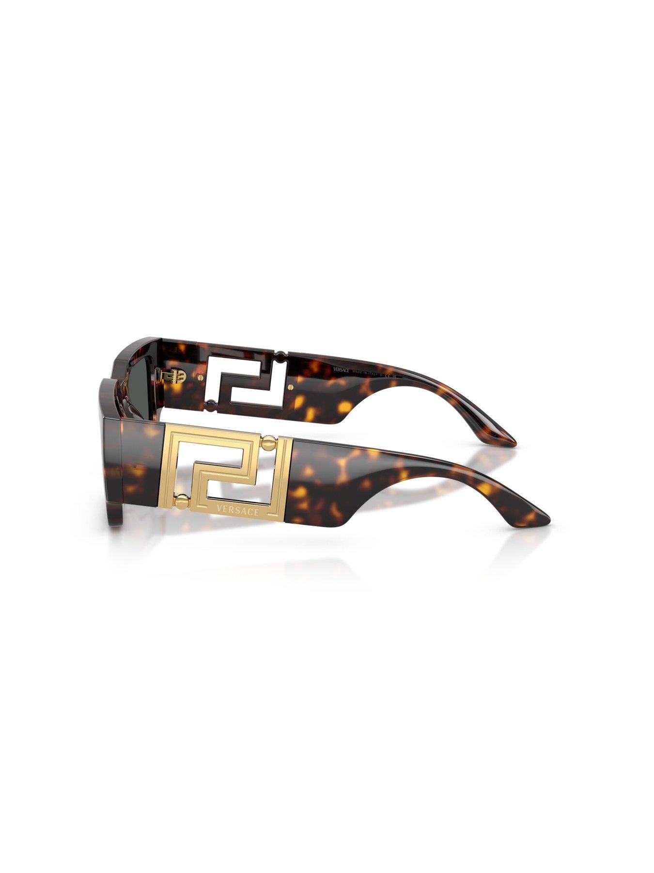  image of versace-thick-frame-versace-sunglasses--dark-havana