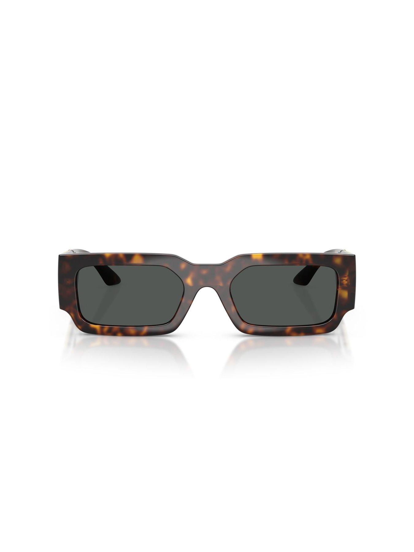  image of versace-thick-frame-versace-sunglasses--dark-havana