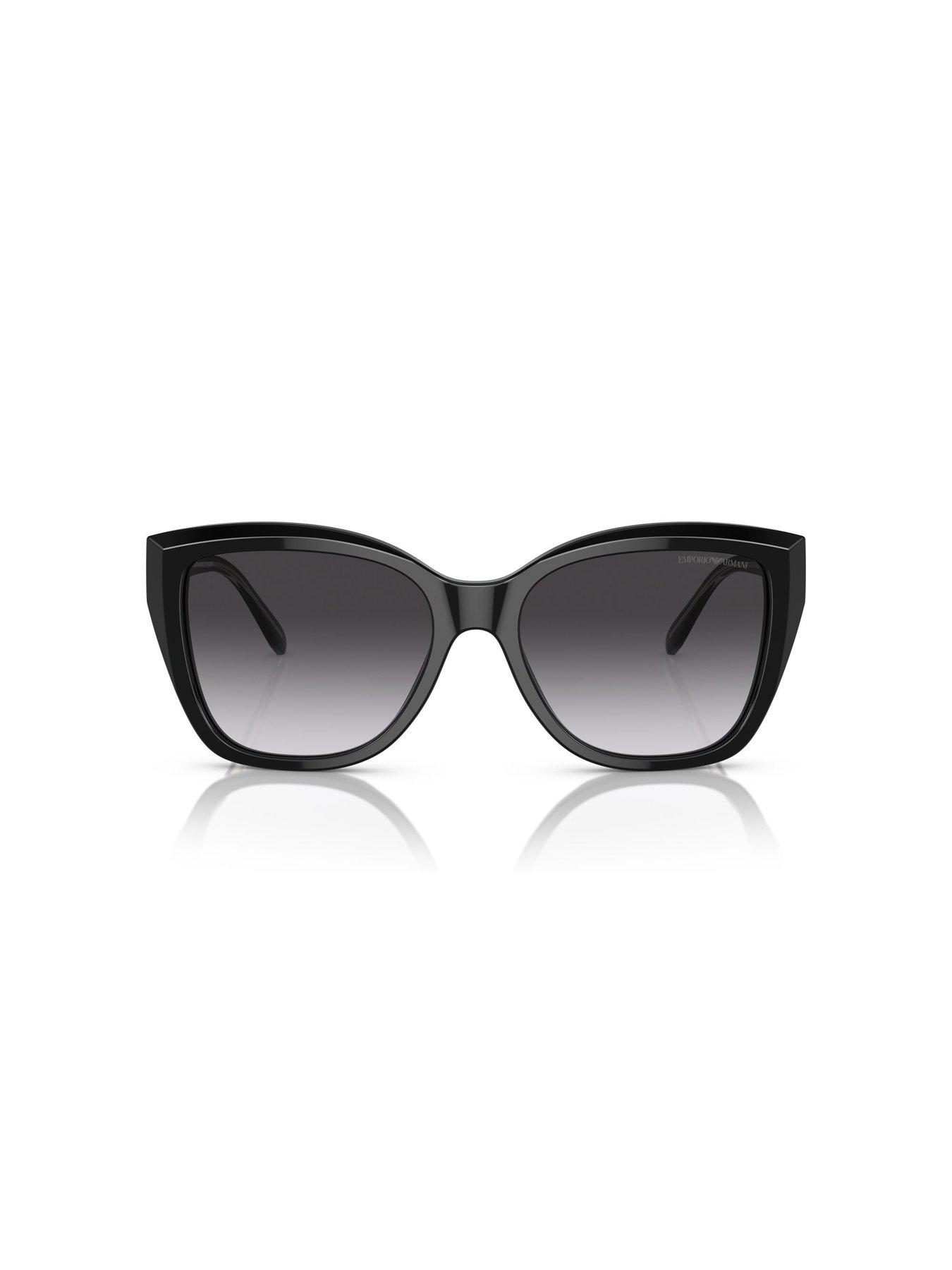 Image 3 of 5 of Emporio Armani Classic Square Sunglasses - Black