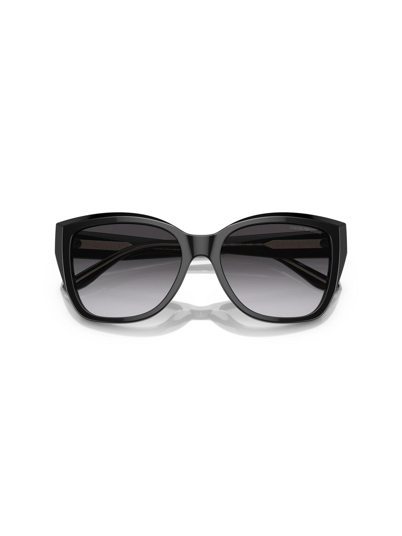 Image 4 of 5 of Emporio Armani Classic Square Sunglasses - Black
