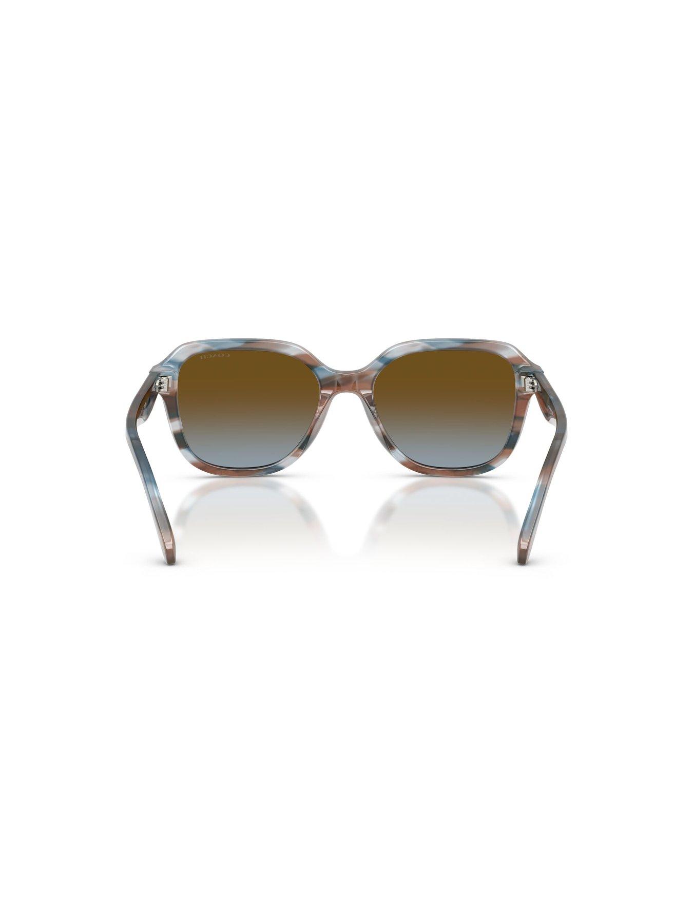  image of coach-round-sunglasses--blue-havana