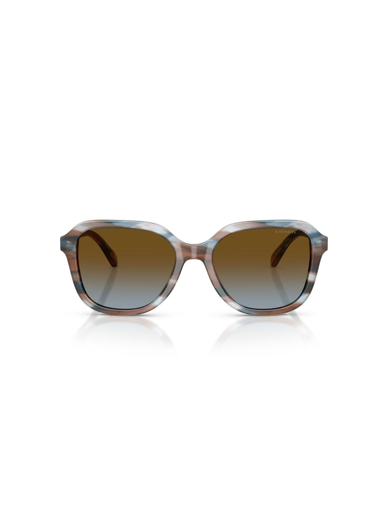  image of coach-round-sunglasses--blue-havana