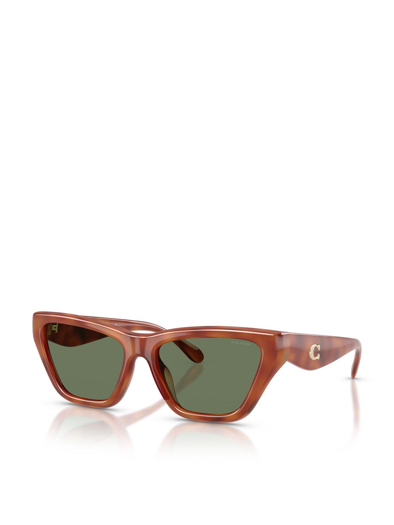 Image 1 of 5 of COACH 0Hc8449U Cat Eye Sunglasses - Tortoise