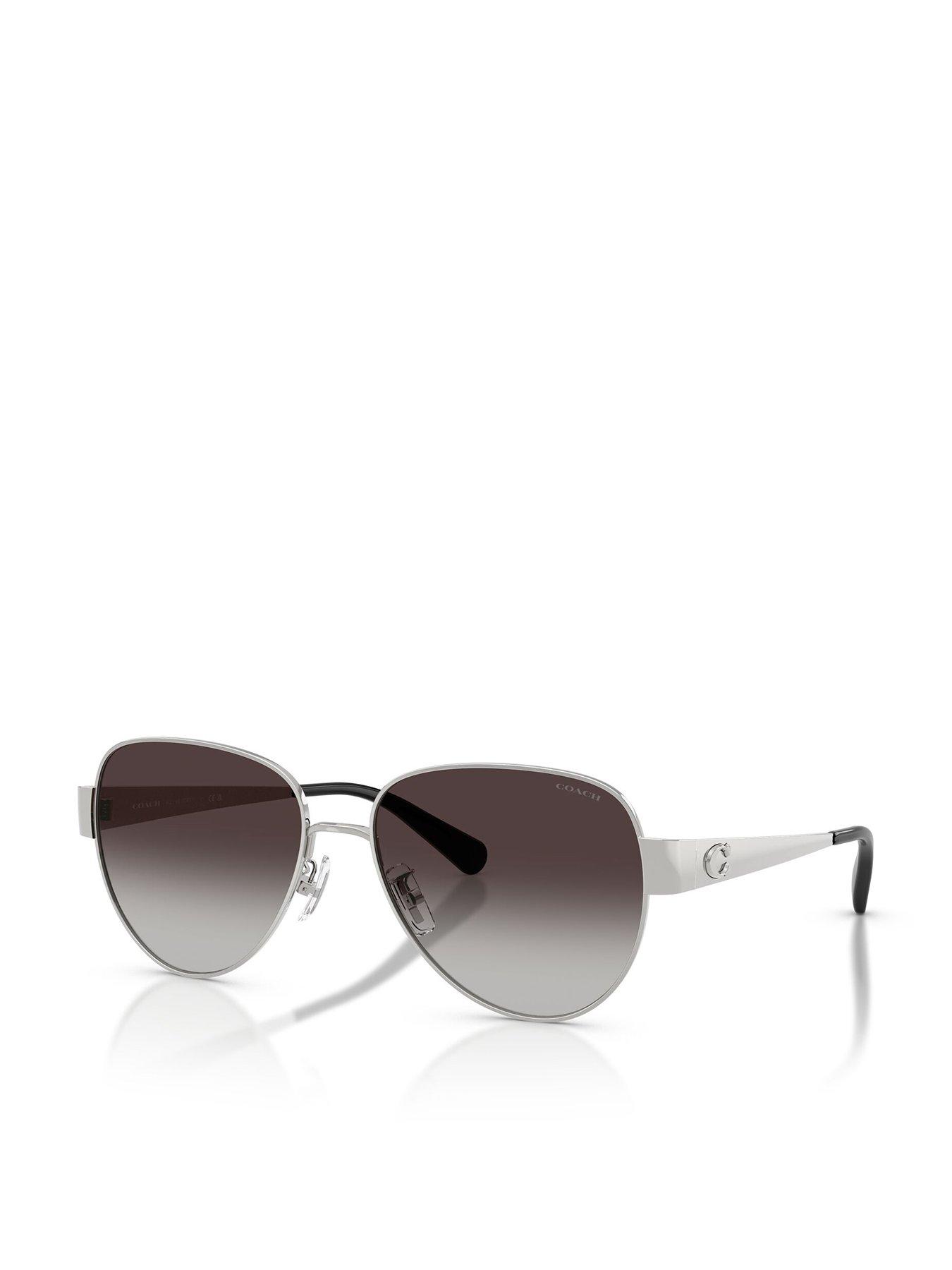 COACH Classic Aviator Sunglasses - Silver