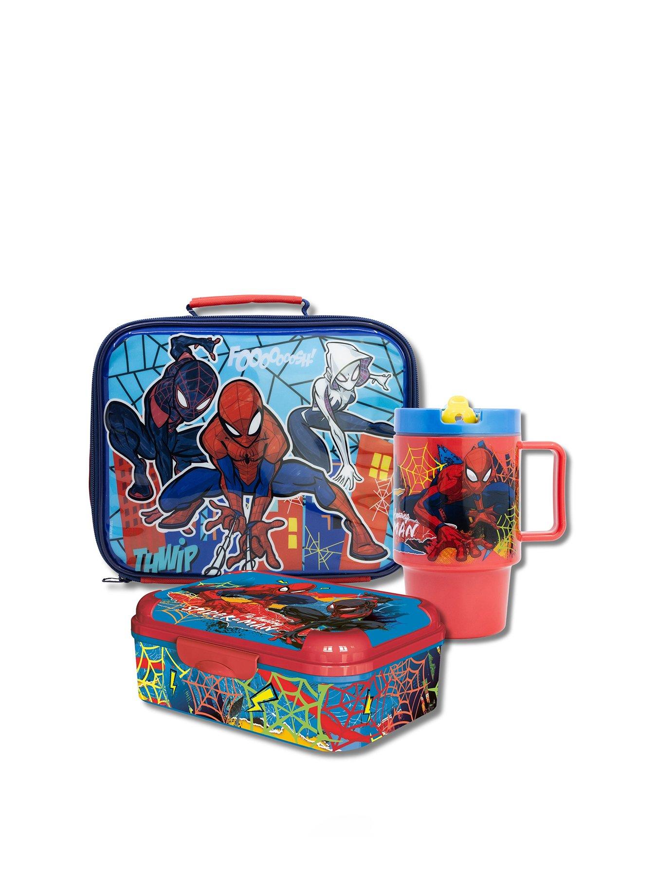 Spiderman Stor Spiderman Rectangular Insulated Bag, Sandwich Box and PP 530ml Cool Mug