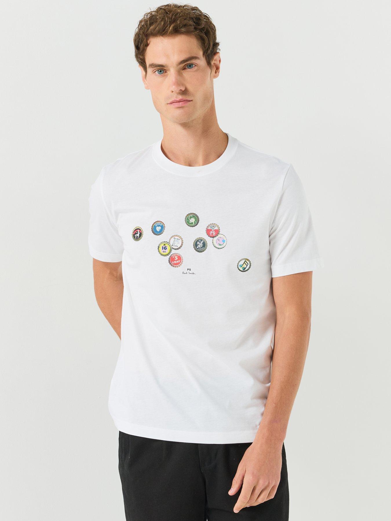 PS PAUL SMITH Regular Bottle Top Graphic T-Shirt - White