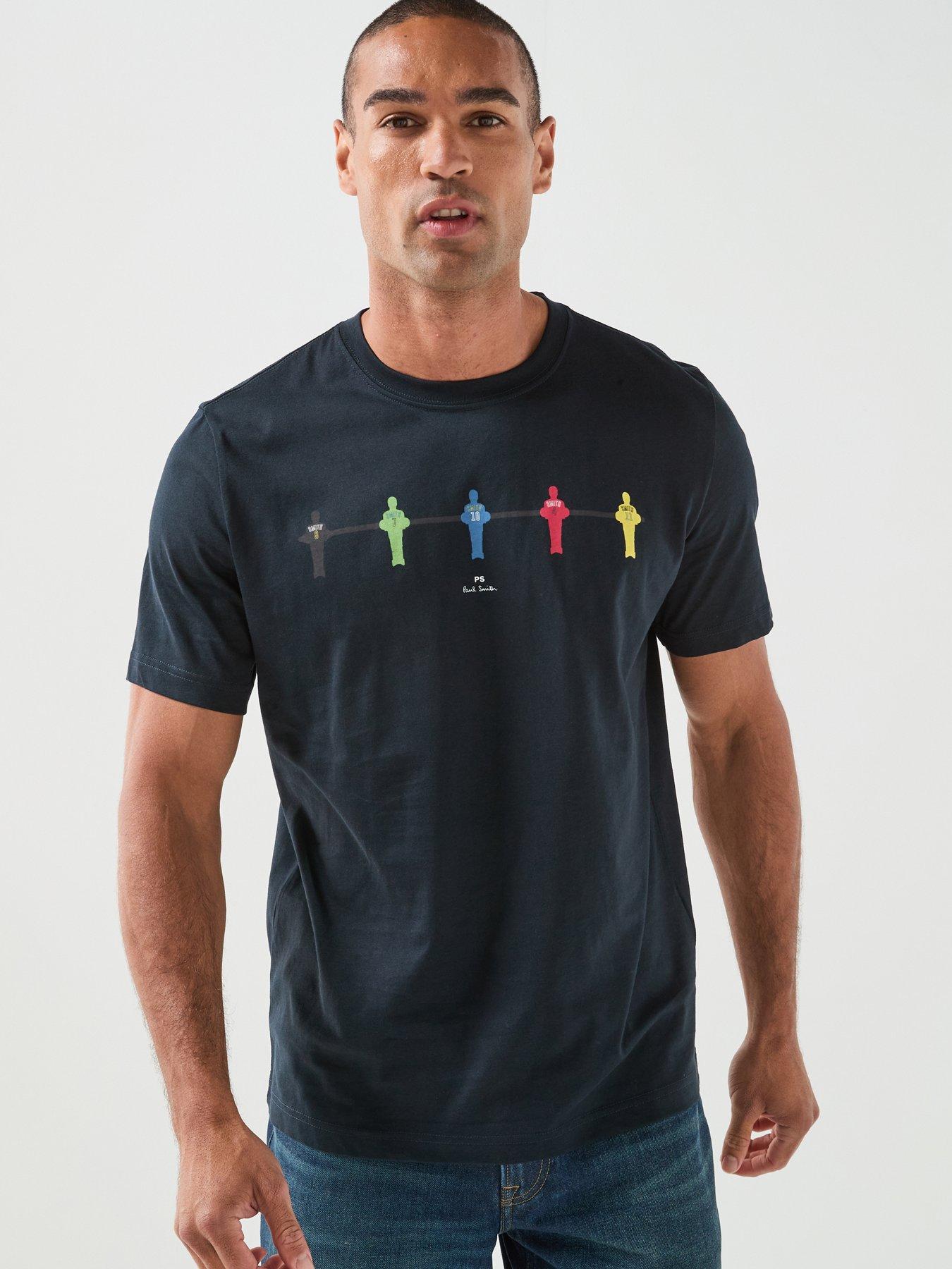 PS PAUL SMITH Table Football Graphic T-Shirt - Blue