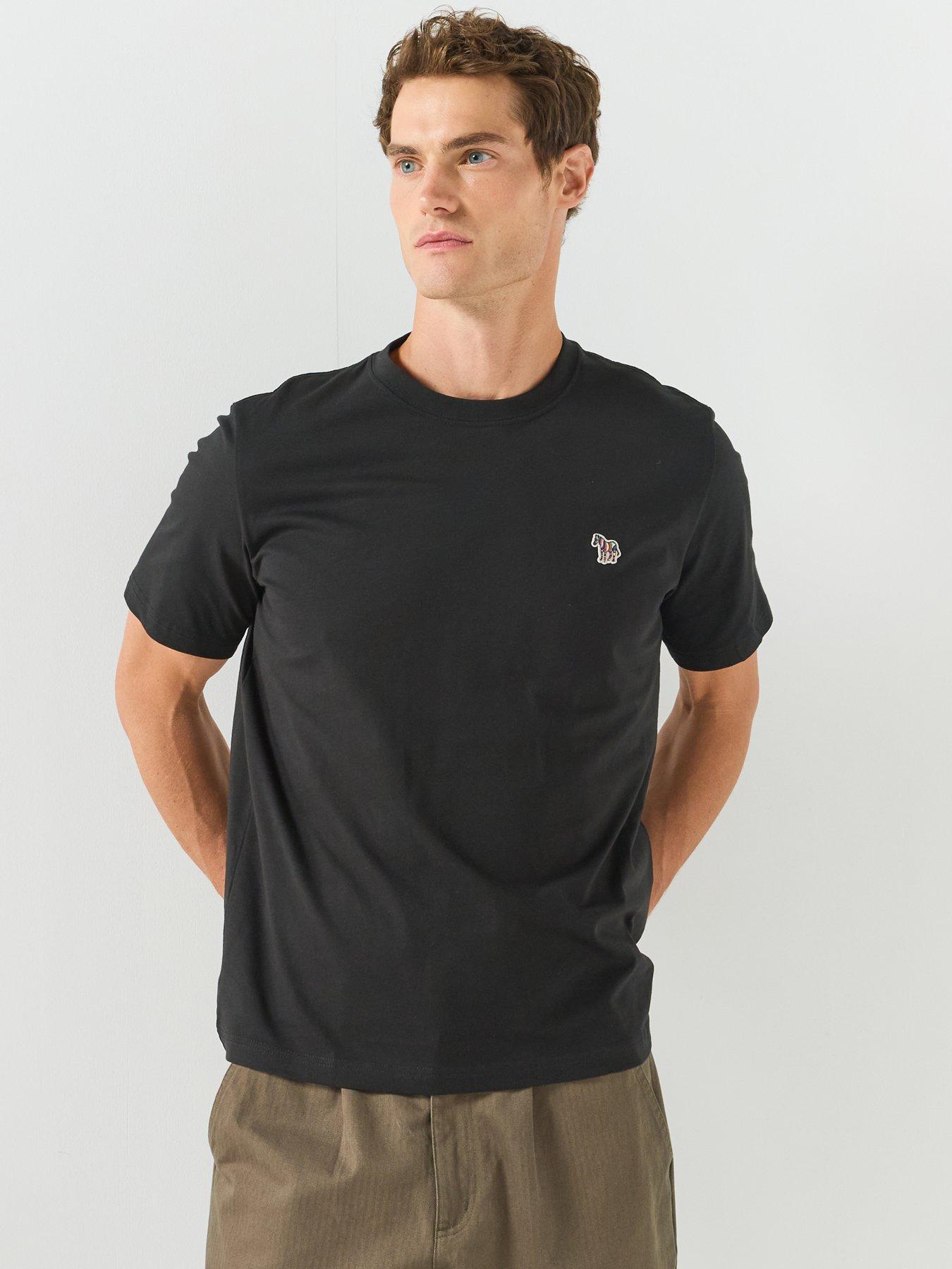 PS PAUL SMITH Regular Fit Zebra T-Shirt - Black