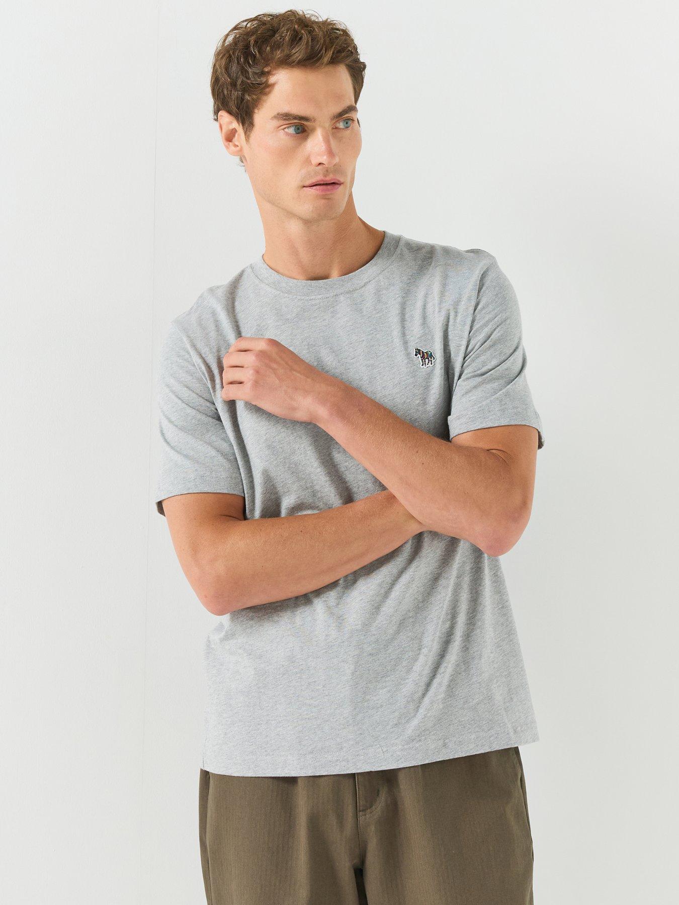 PS PAUL SMITH Regular Fit Zebra T-Shirt - Grey