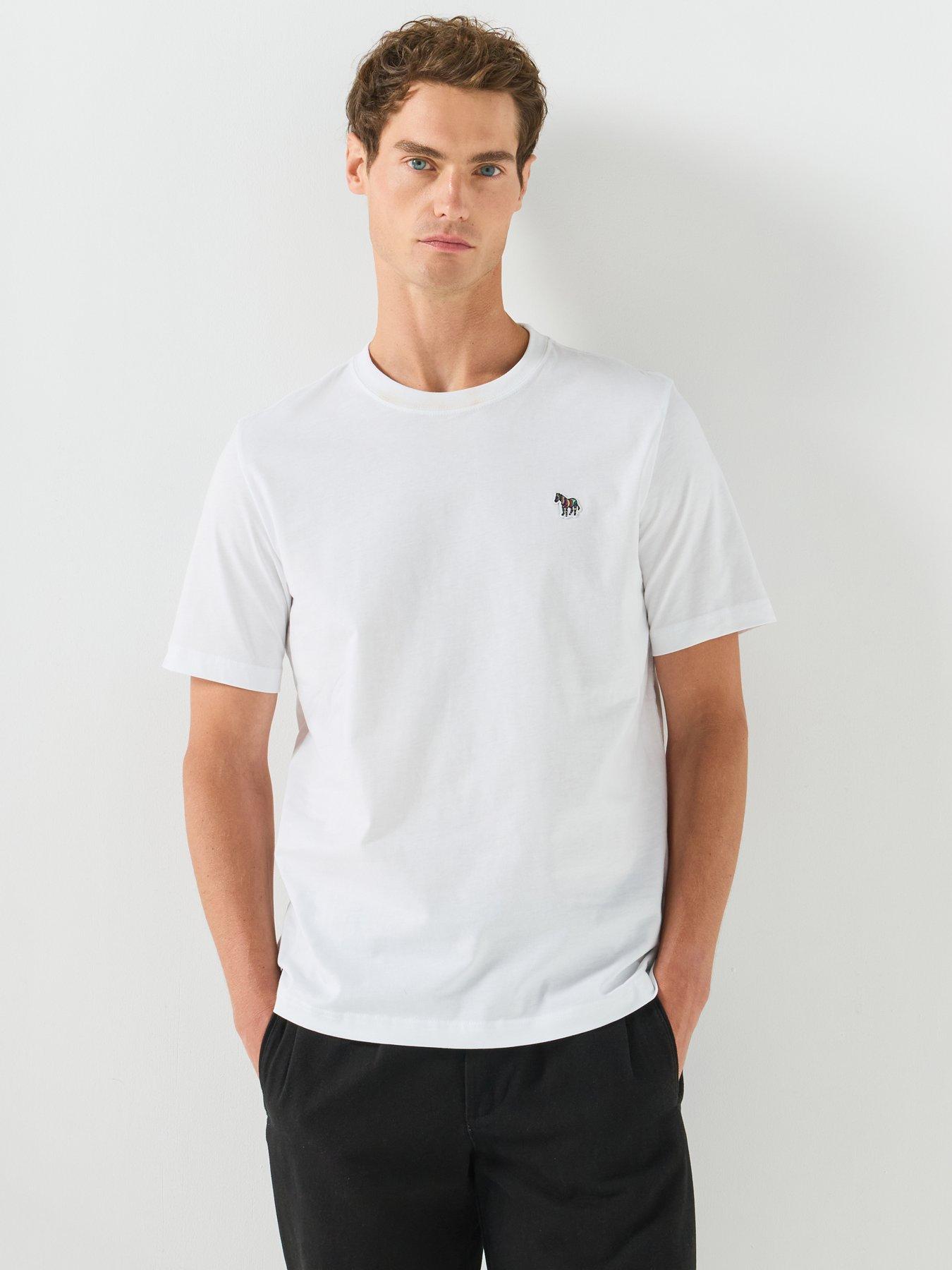 PS PAUL SMITH Regular Fit Zebra T-Shirt - White