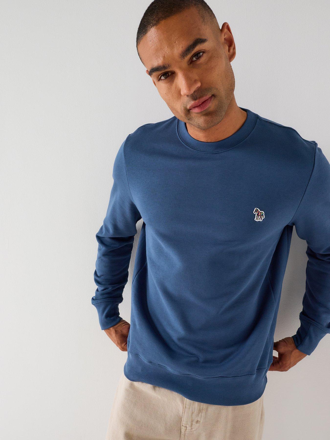 Image 1 of 5 of PS PAUL SMITH Regular Fit Zebra Sweatshirt - Blue