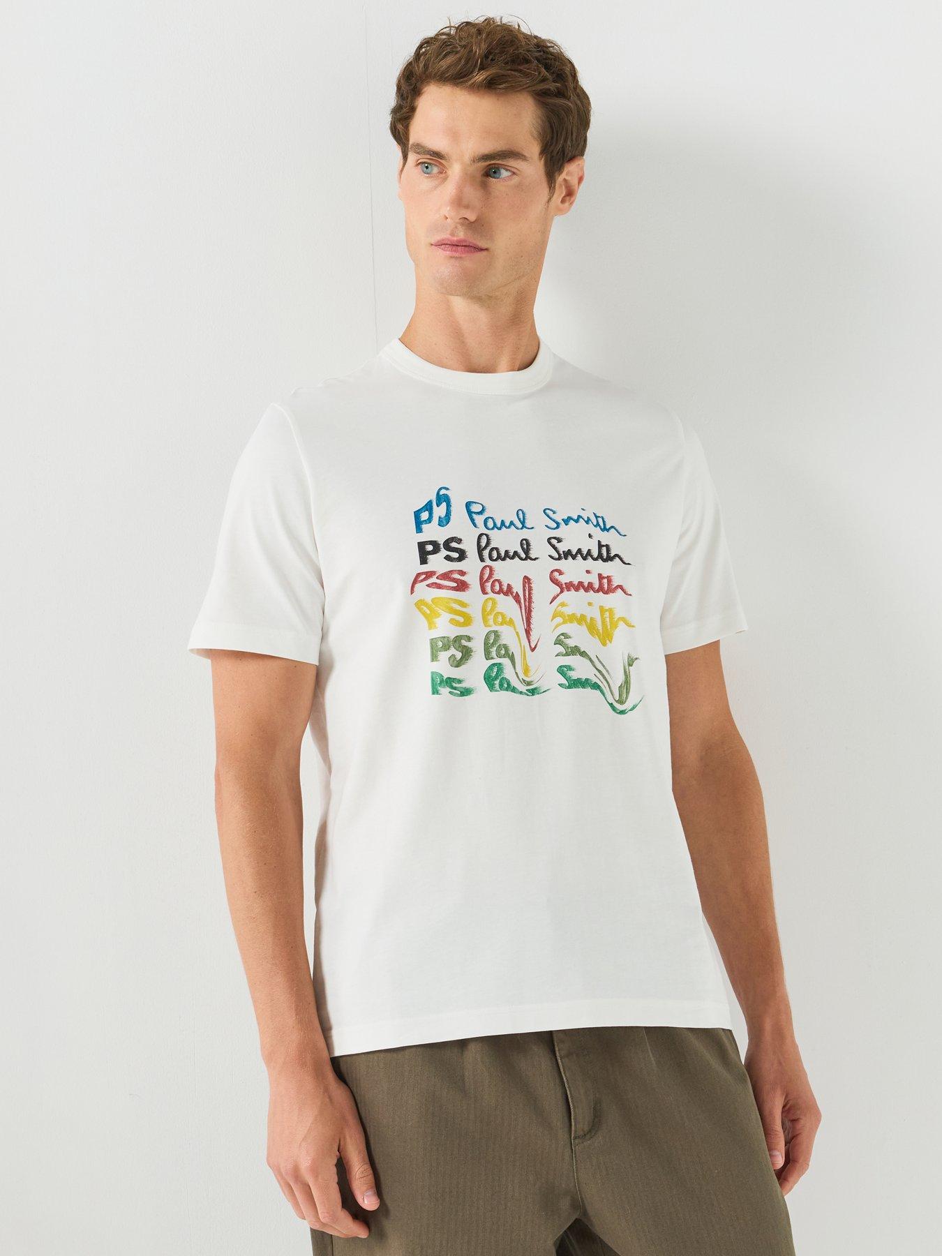 PS PAUL SMITH Regular Fit Graphic T-Shirt - White