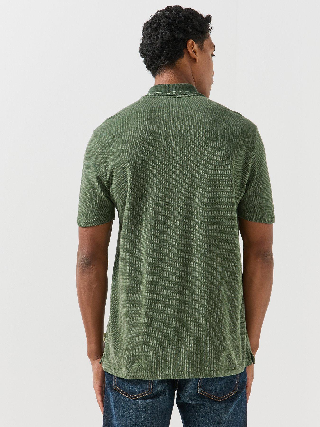 Image 2 of 6 of PS PAUL SMITH PS PAUL SMITH Regular Fit Zip Neck Polo Shirt - Green