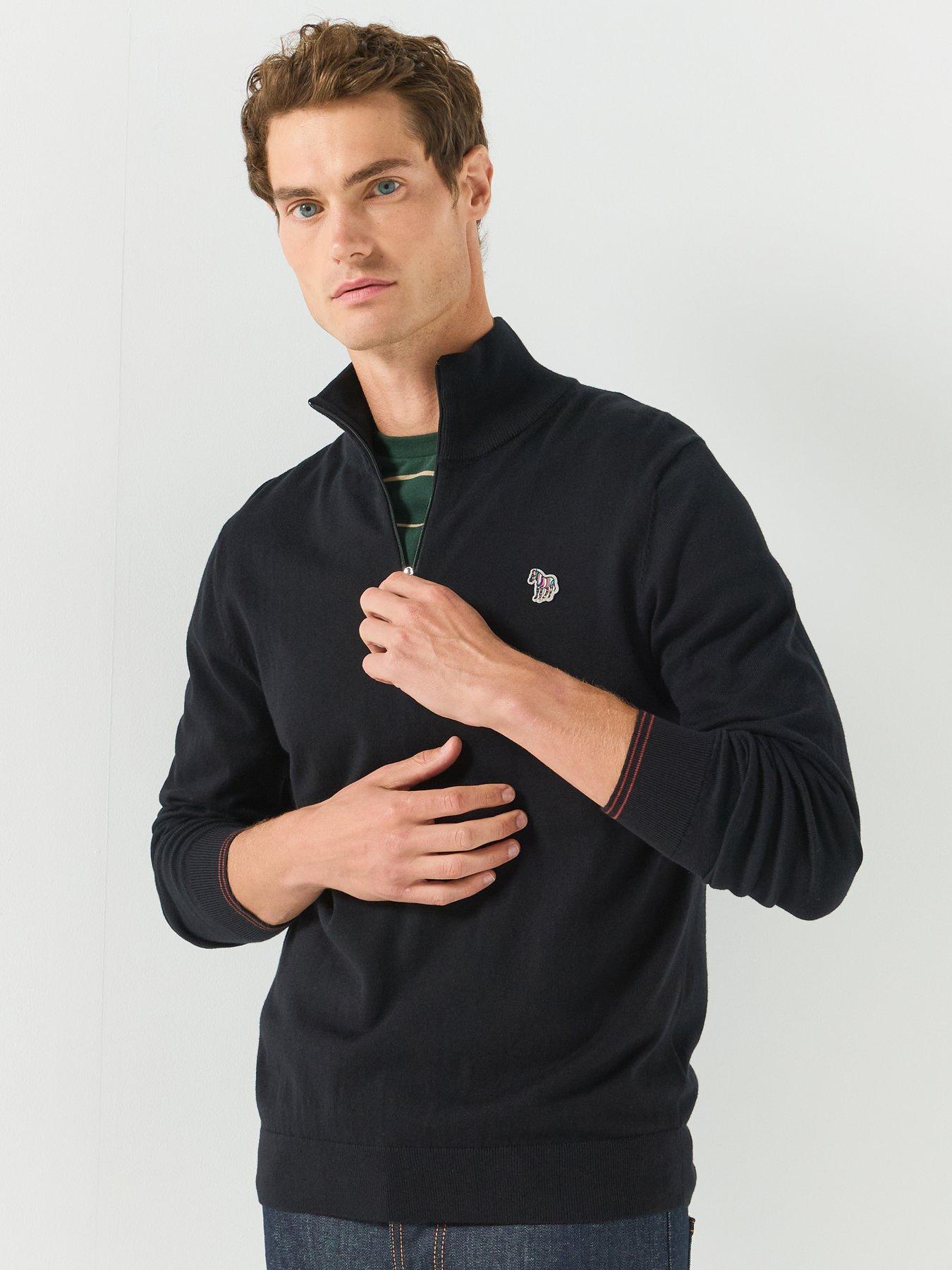 Image 5 of 5 of PS PAUL SMITH Zebra Zip Knitted Jumper - Black