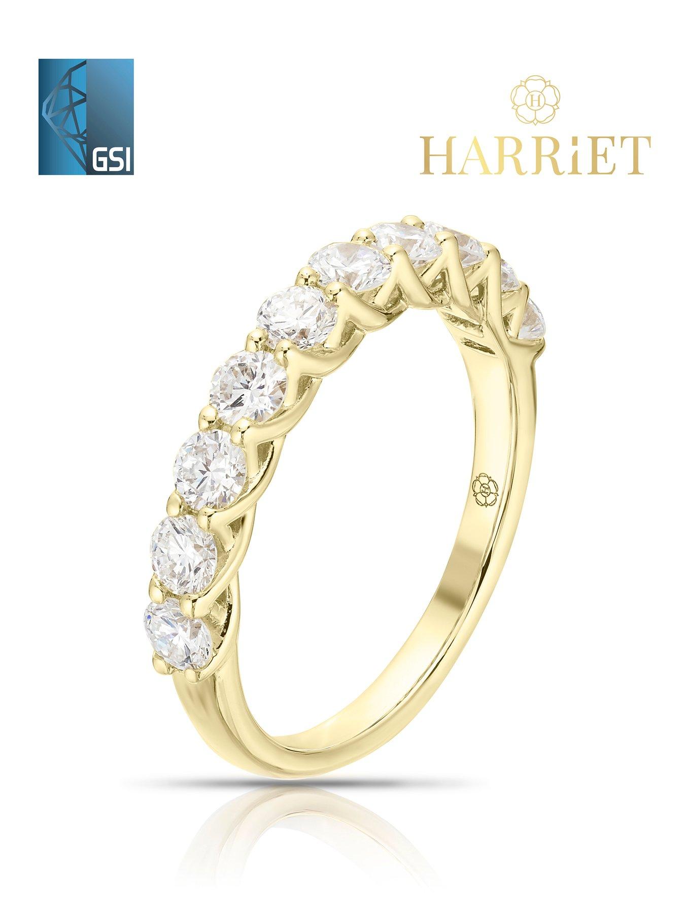 Image 2 of 7 of Harriet 14Ct Eternity 1Ct Lab Grown Diamond Ring - Gold
