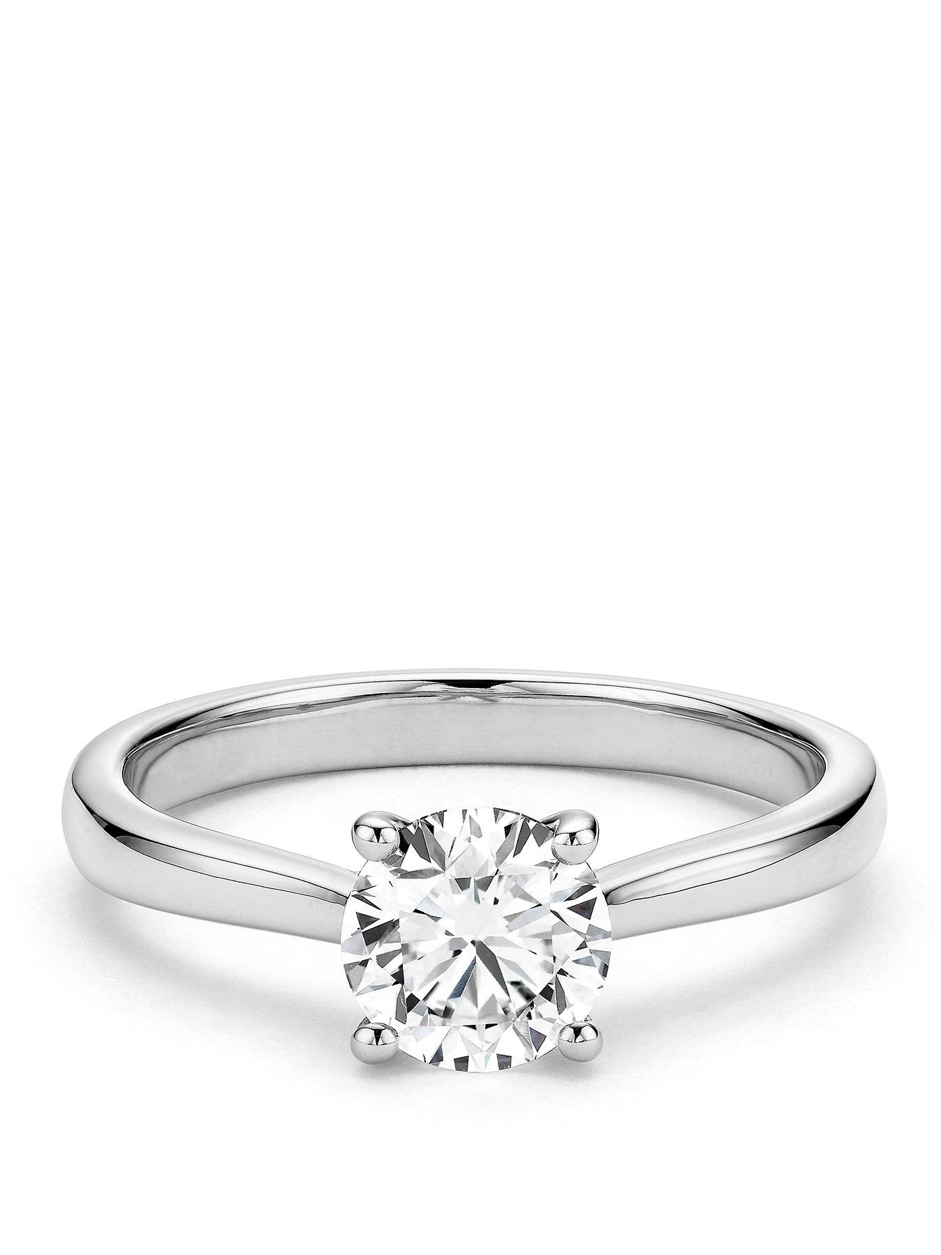 Harriet Sterling Silver 1ct Lab-Grown Diamond Solitaire Ring