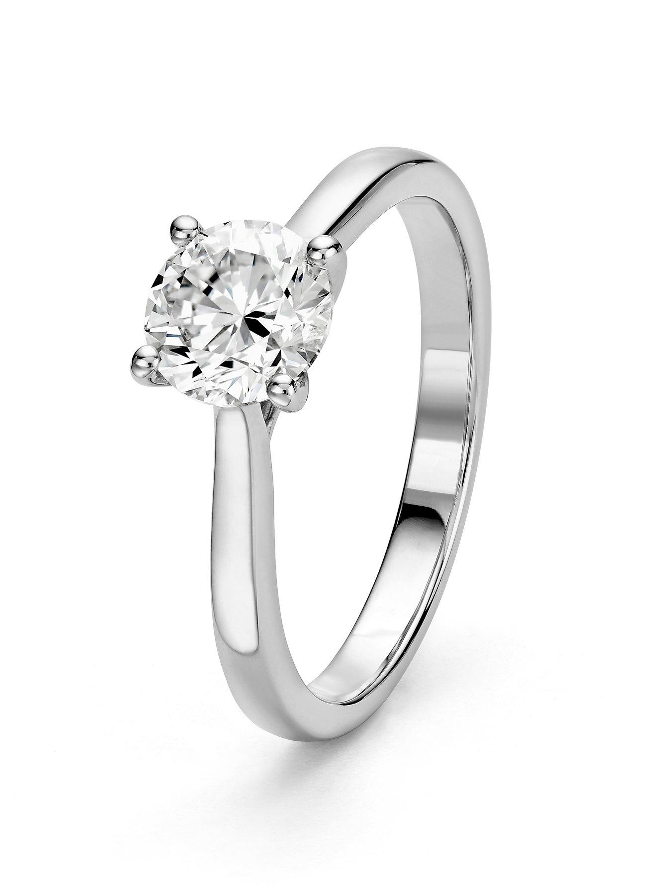 Image 2 of 3 of Harriet Sterling Silver 1ct Lab-Grown Diamond Solitaire Ring