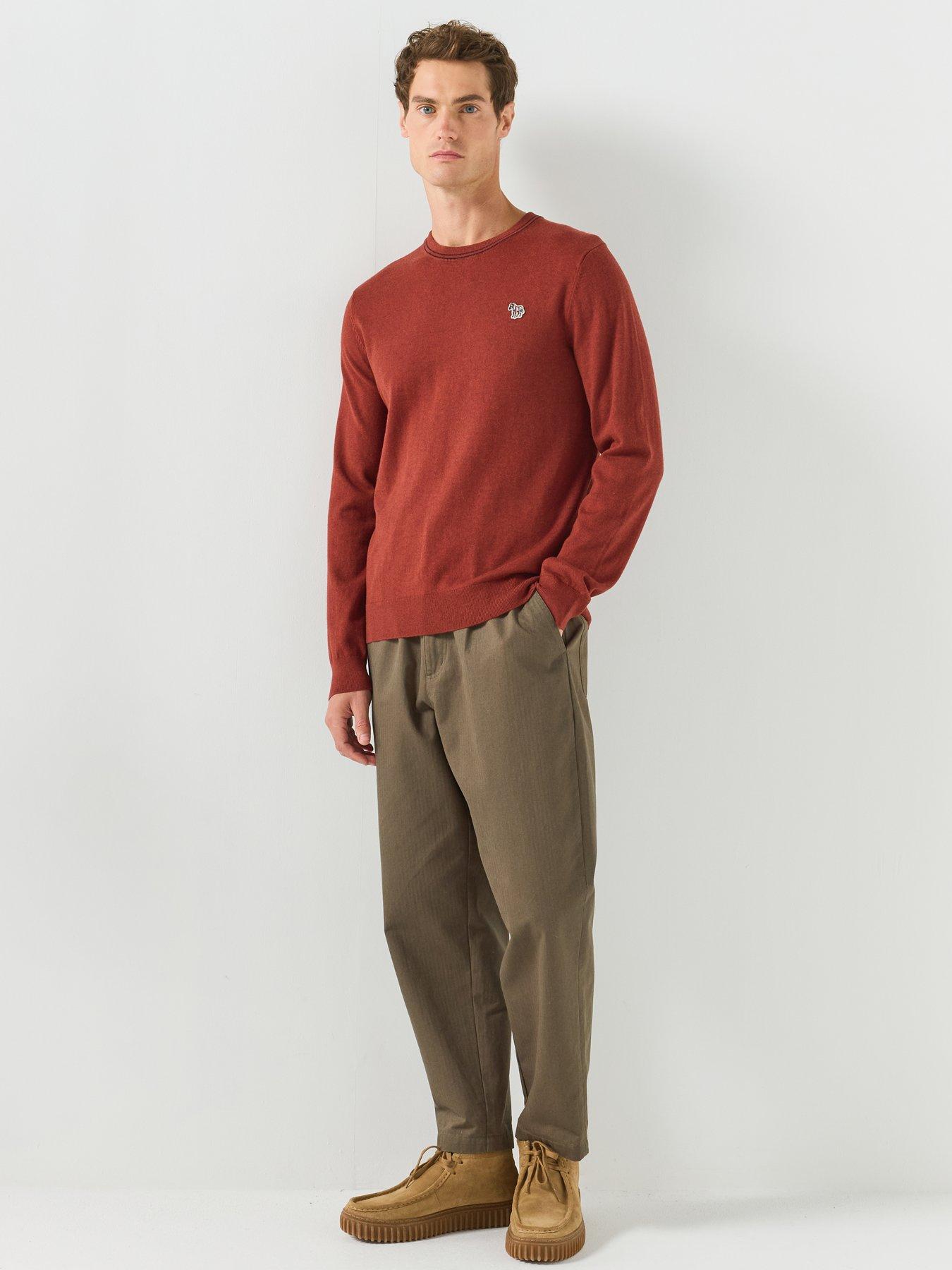 Image 3 of 6 of PS PAUL SMITH Crew Neck Knitted Jumper - Red
