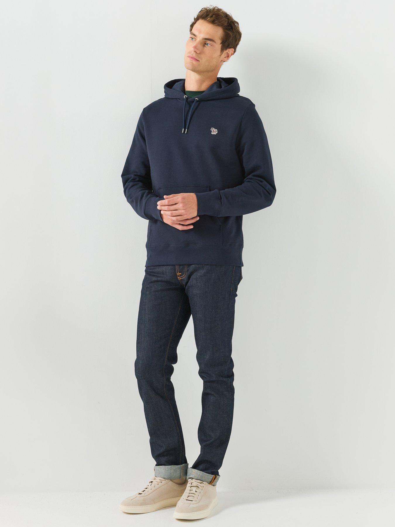 Image 3 of 6 of PS PAUL SMITH Regular Fit Zebra Hoodie - Blue