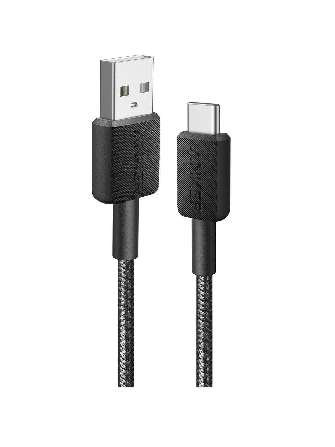 Anker USB-A to USB-C Braided Charging Cable 0.9M, Black