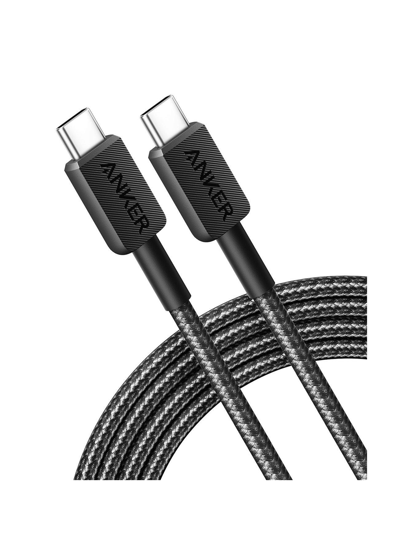 Anker USB-C to USB-C Braided Charging Cable, 1.8M, Black