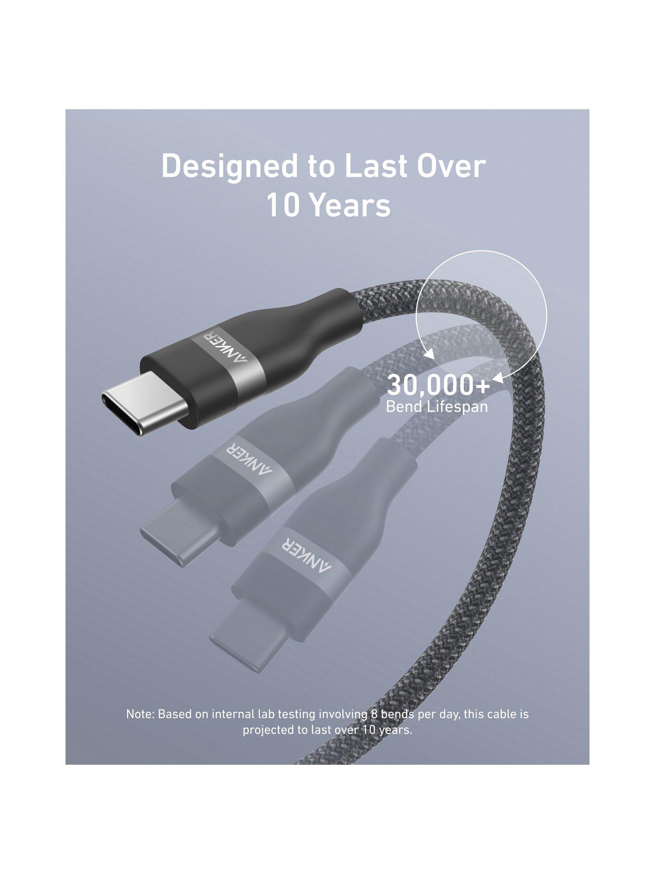 Image 5 of 7 of Anker USB-C to USB-C Braided Cable 0.9M, Super Fast 240W, Black