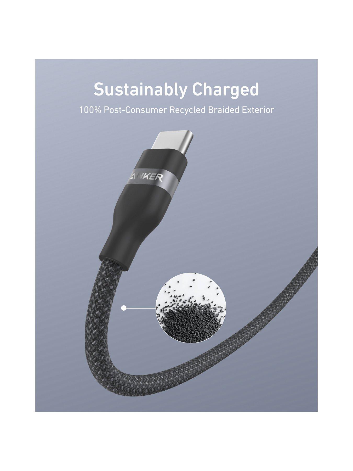 Image 6 of 7 of Anker USB-C to USB-C Braided Cable 0.9M, Super Fast 240W, Black