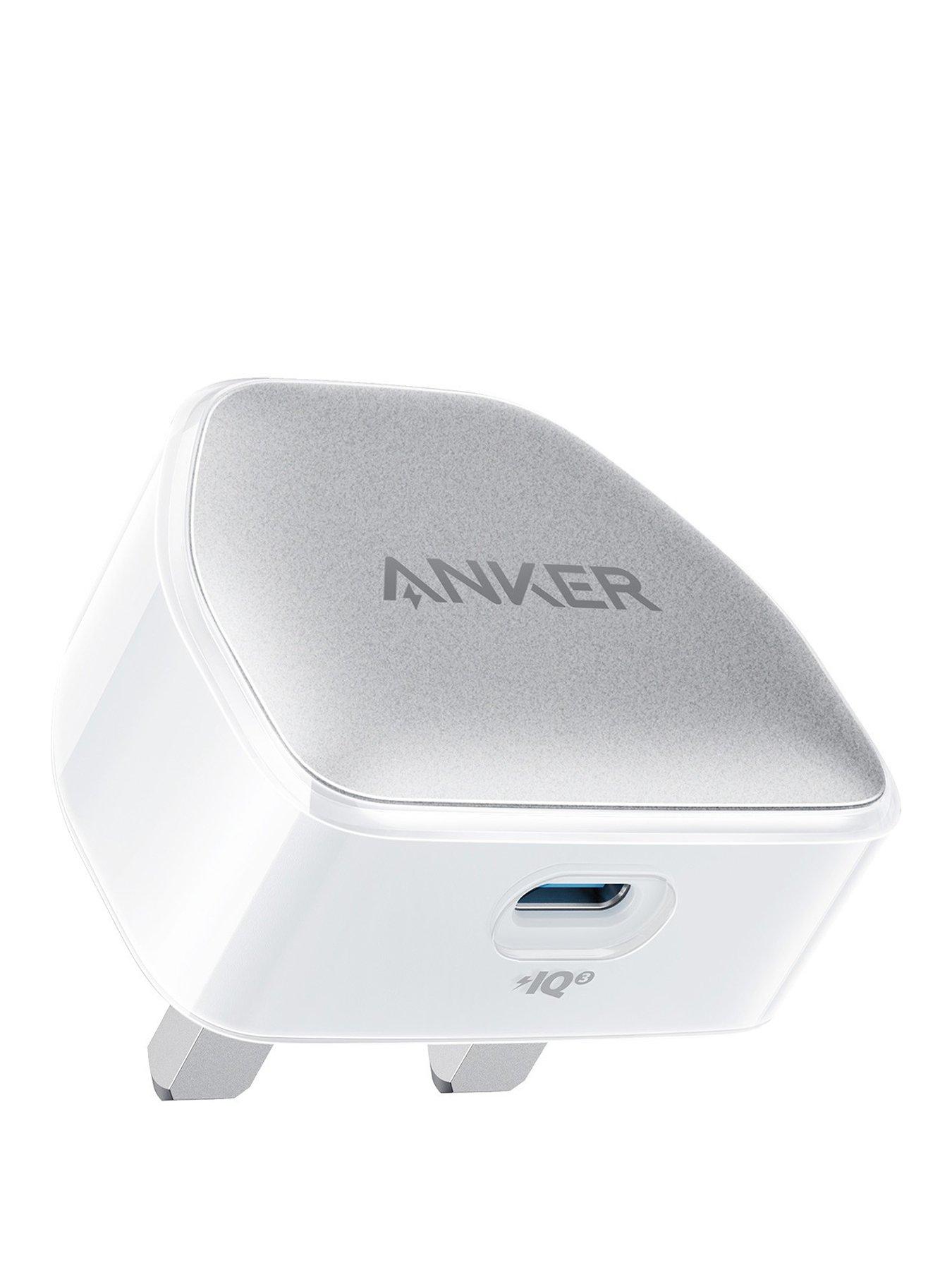 Anker Nano Pro USB-C Charger, 20W Fast Charging, White