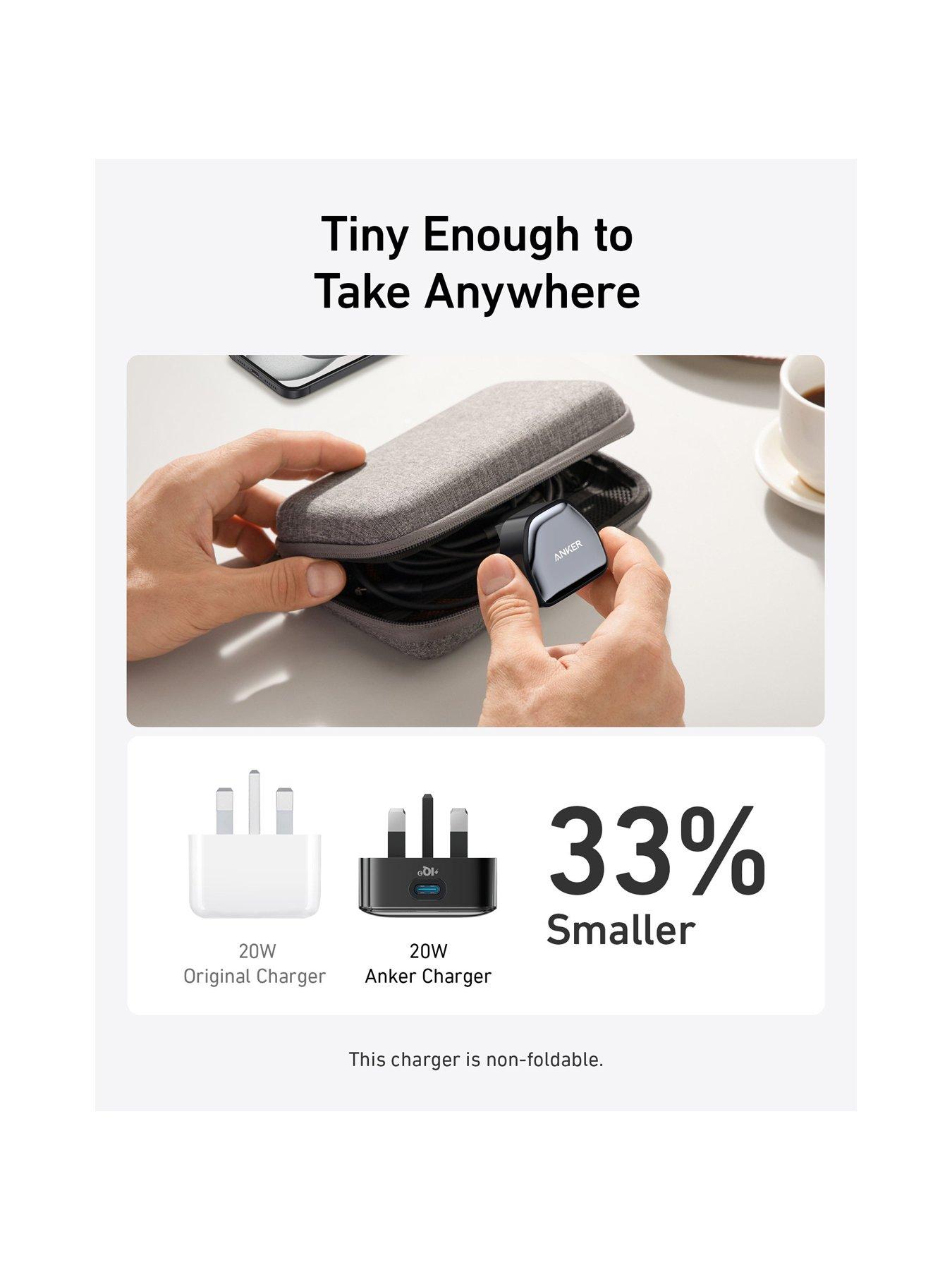 Image 4 of 7 of Anker Nano Pro USB-C Charger, 20W Fast Charging, White
