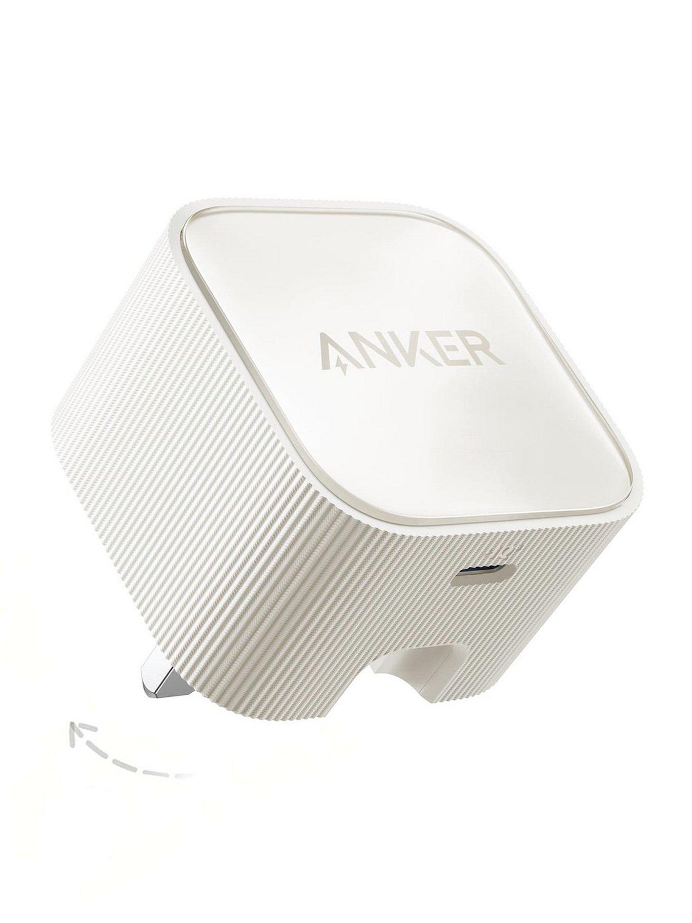 Anker Nano USB-C Charger, 30W Fast Charging, White