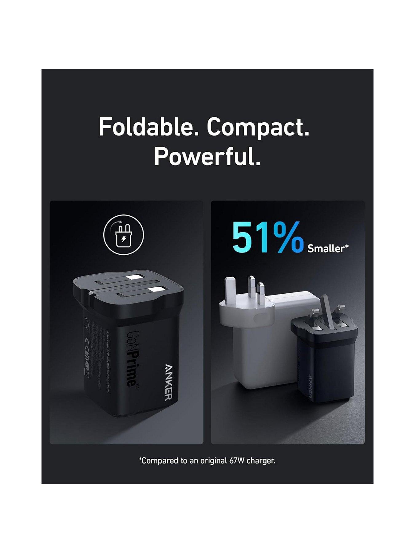 Image 5 of 7 of Anker Prime, USB-C 3-Port GaN Charger, 67W Fast Charging, Black