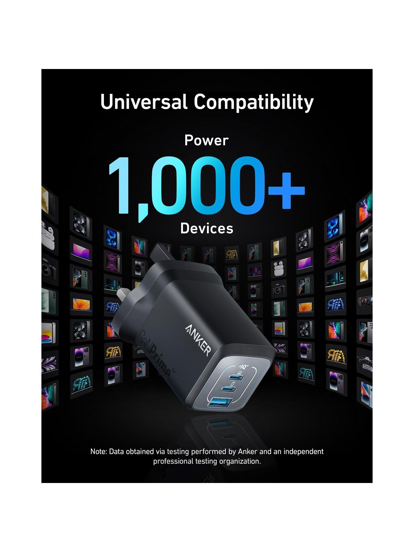 Image 7 of 7 of Anker Prime, USB-C 3-Port GaN Charger, 67W Fast Charging, Black