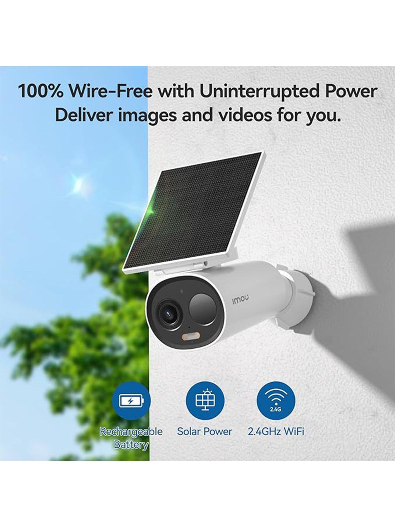 Image 2 of 7 of IMOU Cell 3C All-In-One, 2K/3MP, Outdoor Pan &amp; Tilt Smart Wi-Fi Rechargeable Battery Security Camera with Solar Panel