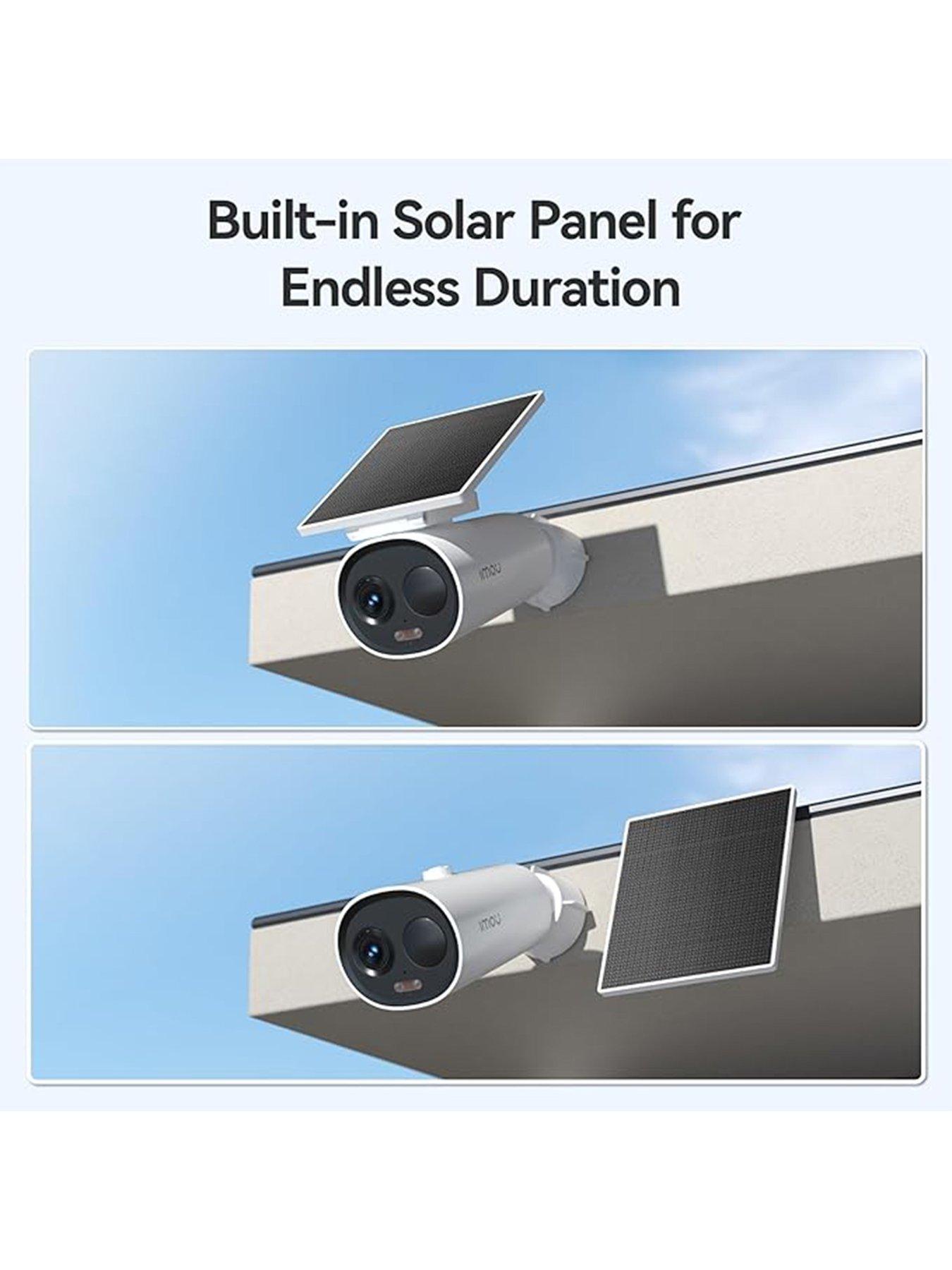 Image 3 of 7 of IMOU Cell 3C All-In-One, 2K/3MP, Outdoor Pan &amp; Tilt Smart Wi-Fi Rechargeable Battery Security Camera with Solar Panel