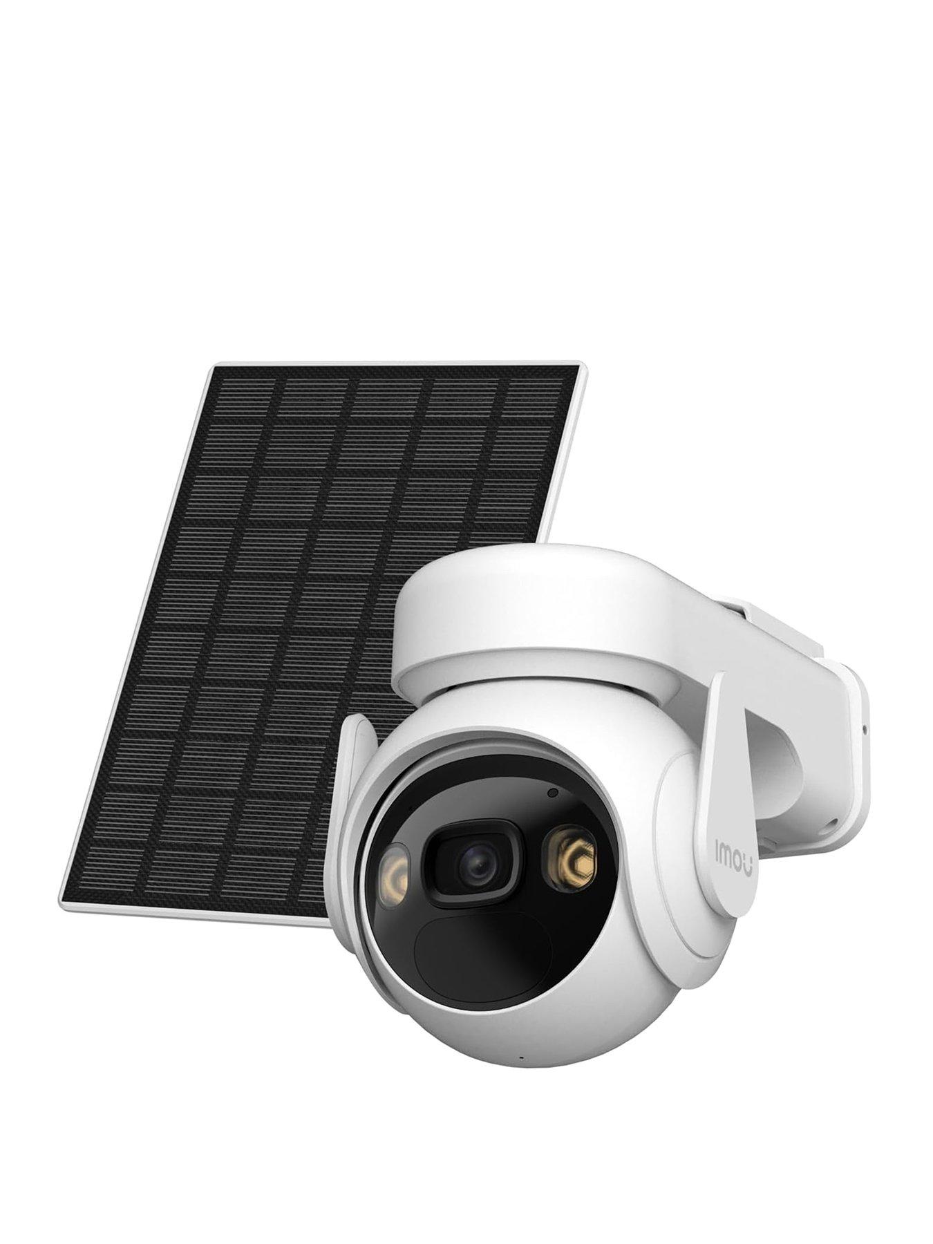 IMOU Cell PT Lite Kit, 2K/3MP, Outdoor Pan  &  Tilt Smart Wi-Fi Rechargeable Battery Security Camera with Solar Panel