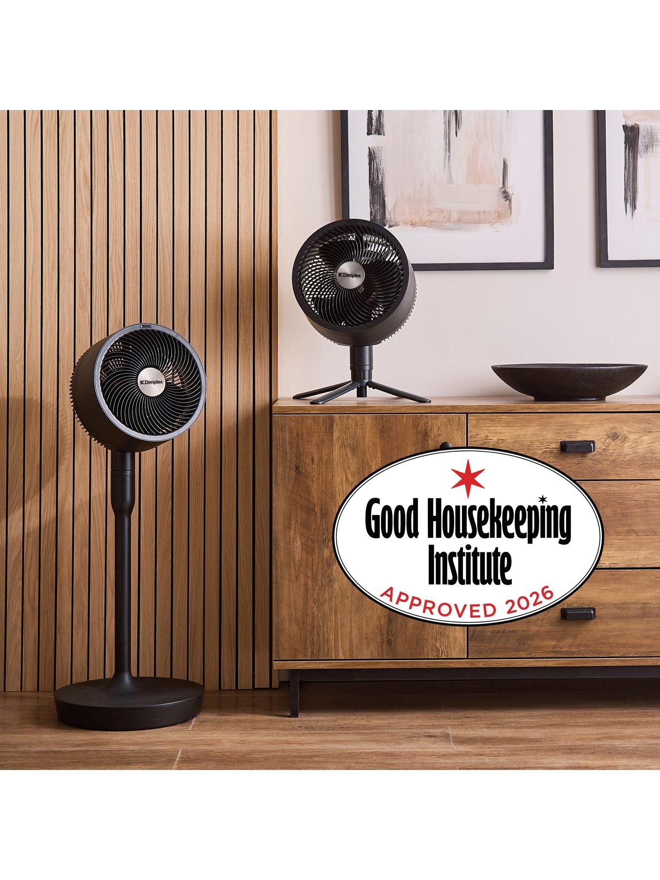 Dimplex DuoCool Cordless 2 in 1 Hybrid Pedestal/Desk Top Cooling Fan ...