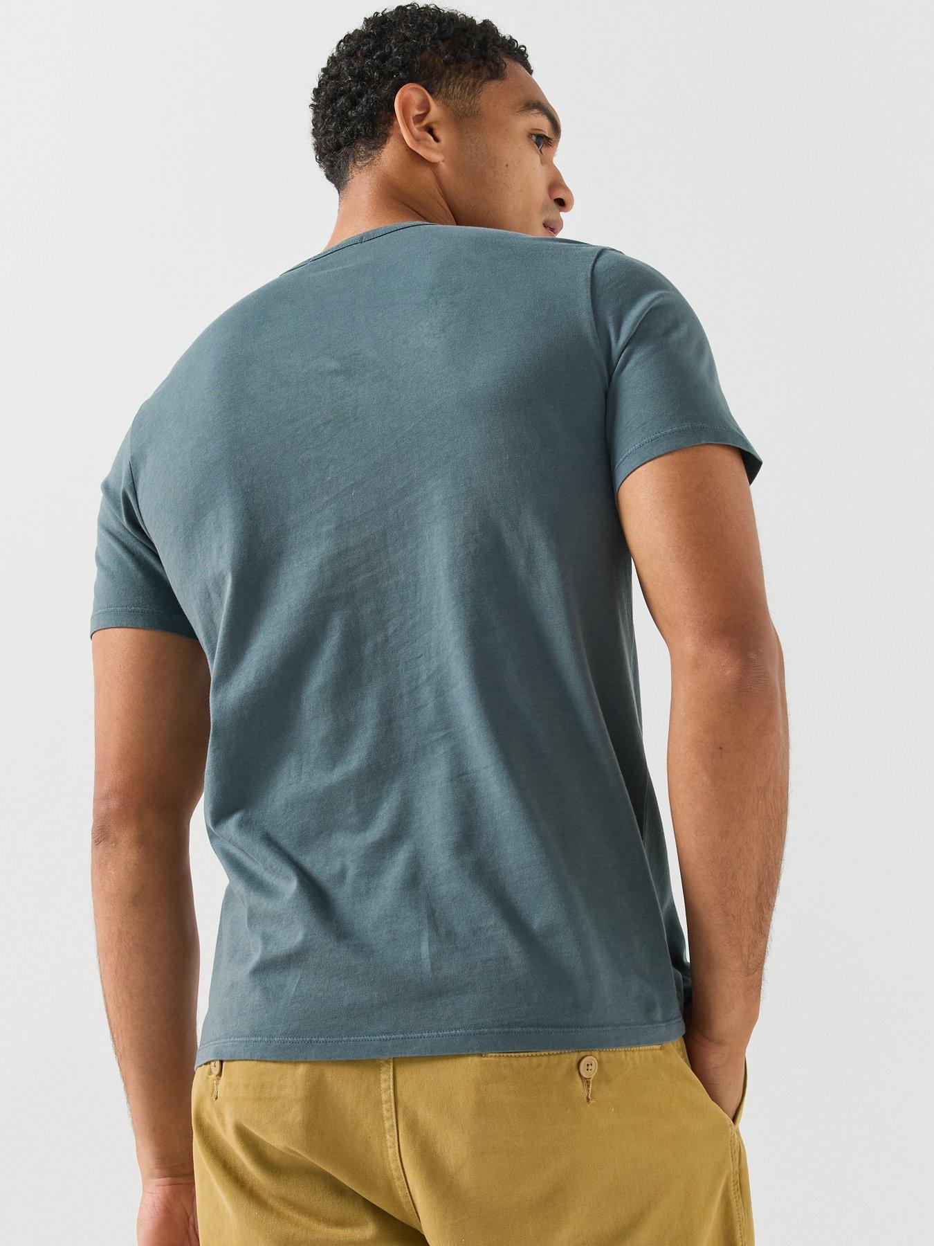 Image 2 of 6 of Levi's Mens 100% Cotton Jersey Crew Neck T-Shirt - Blue