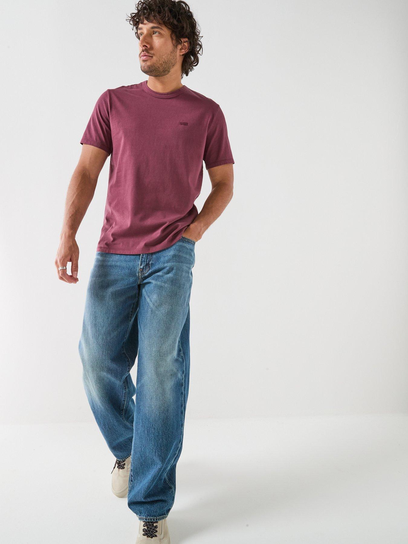 Image 3 of 6 of Levi's Mens Cotton Crew Neck Short Sleeve T-Shirt - Red