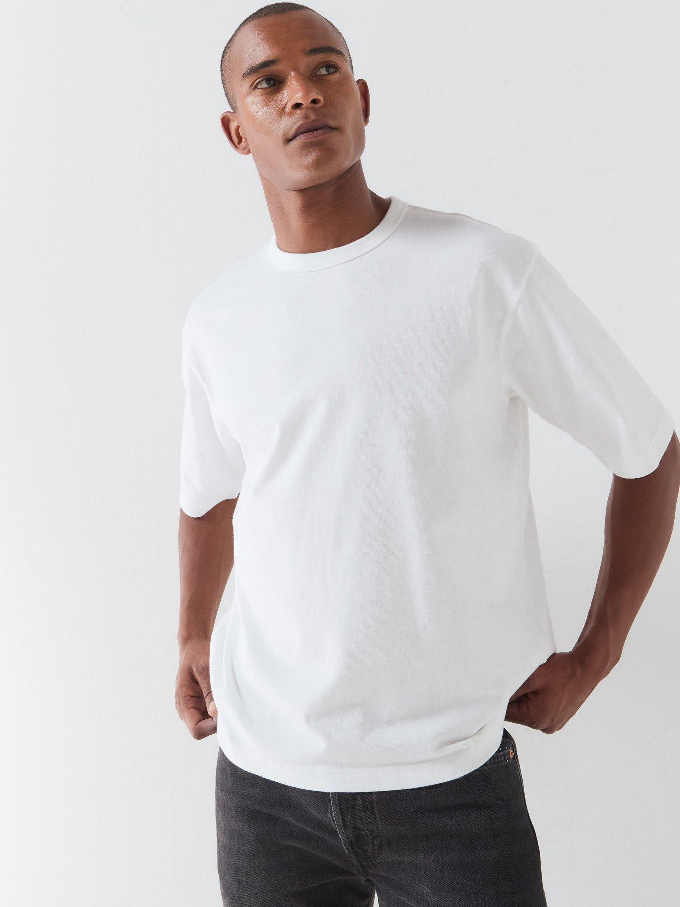 Image 1 of 6 of Levi's Men's Loose Fit Heavyweight Short Sleeve T-Shirt - White