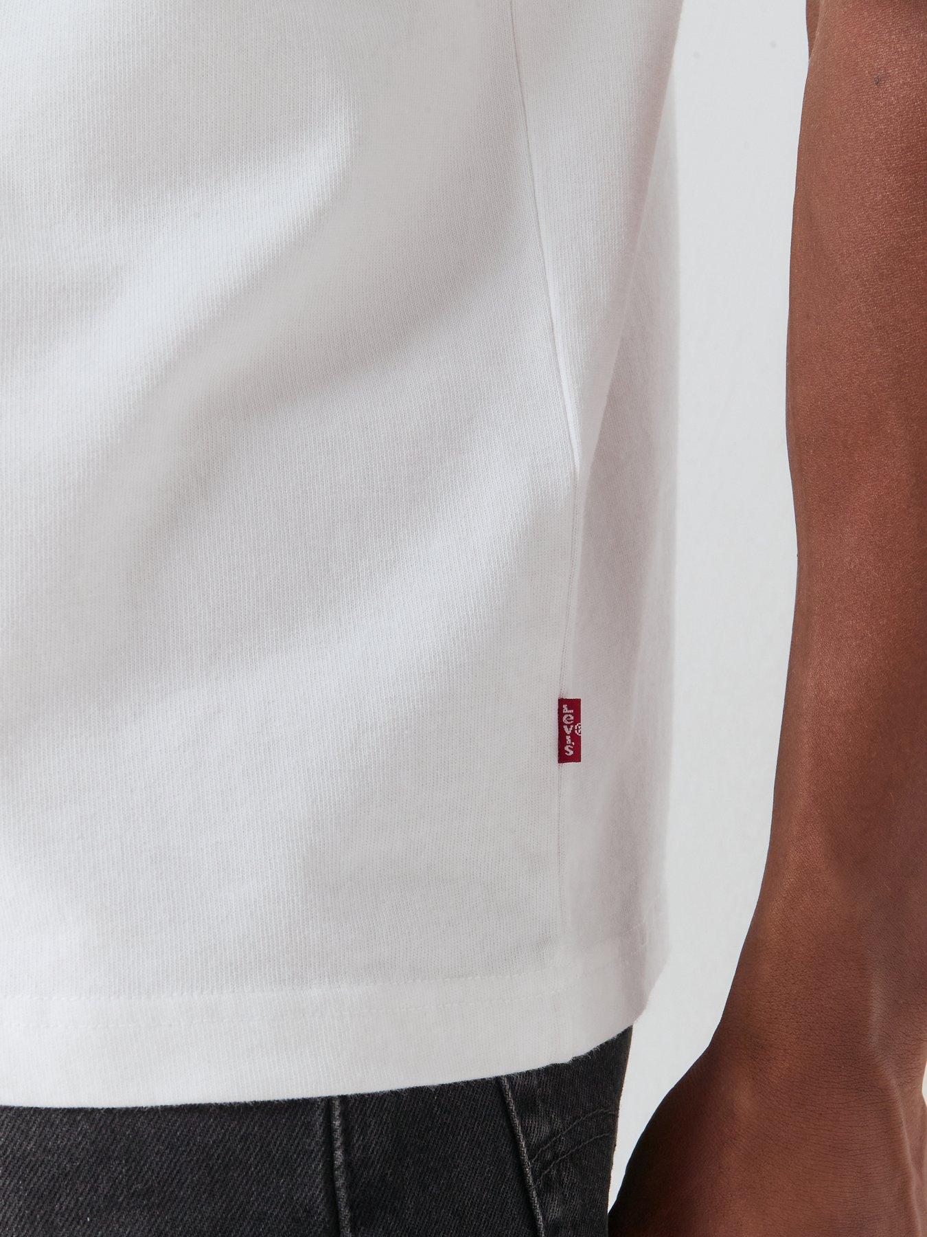 Image 6 of 6 of Levi's Men's Loose Fit Heavyweight Short Sleeve T-Shirt - White