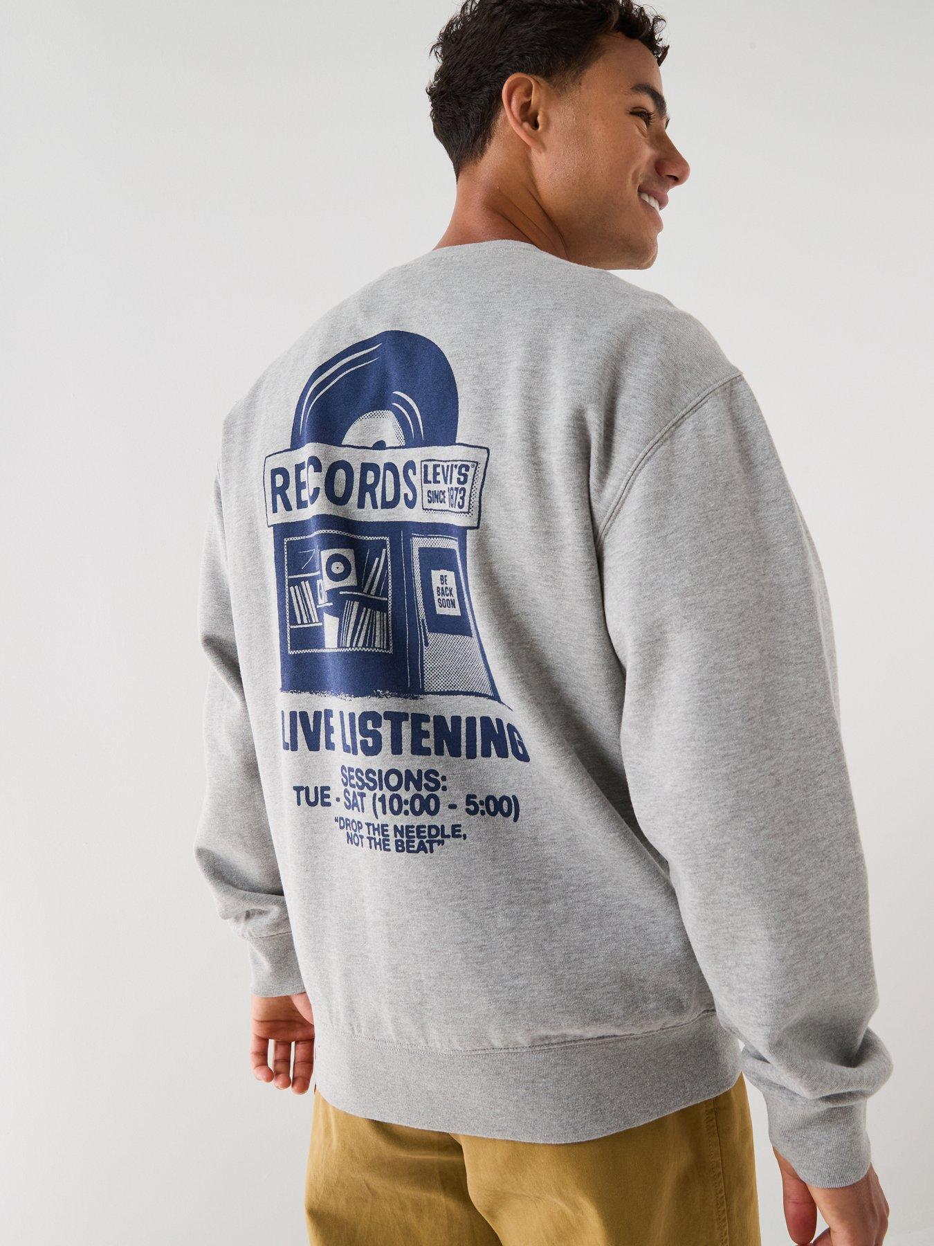 Image 2 of 6 of Levi's Relaxed Graphic Crew Sweatshirt - Grey
