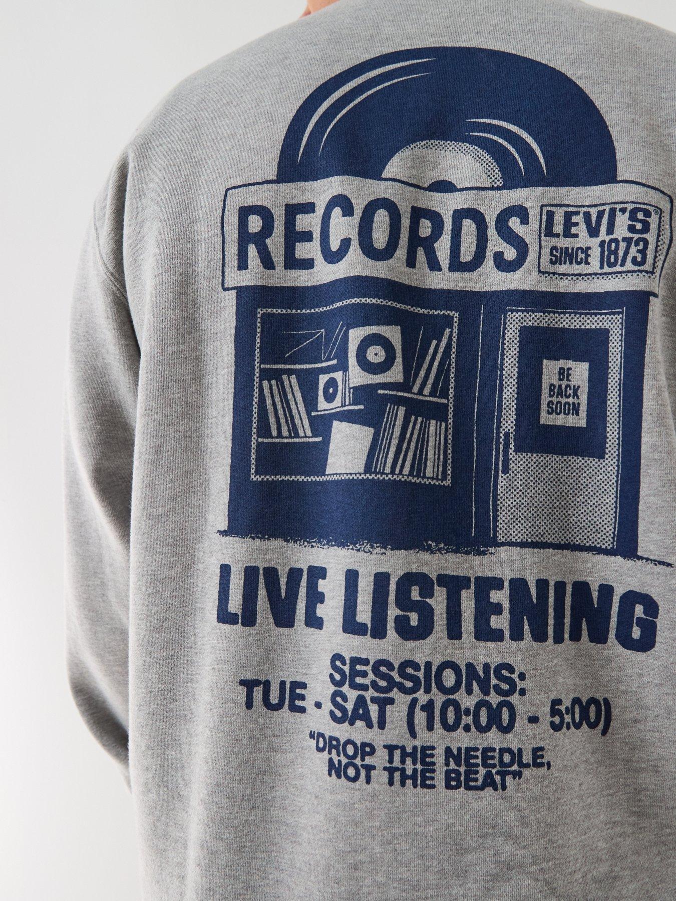Image 6 of 6 of Levi's Relaxed Graphic Crew Sweatshirt - Grey